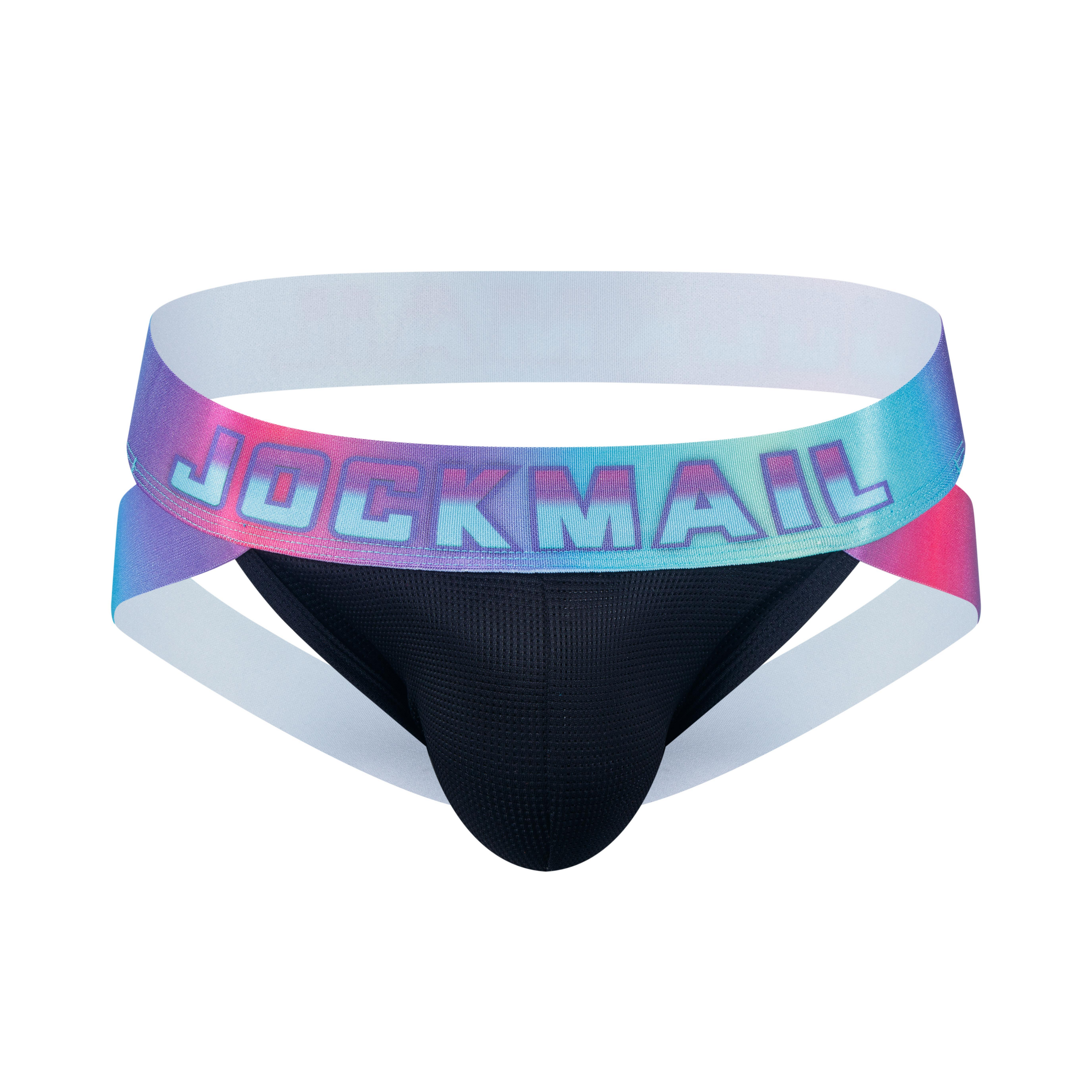 Men's JOCKMAIL JM256 - Neon Retro Iridescent Jockstrap