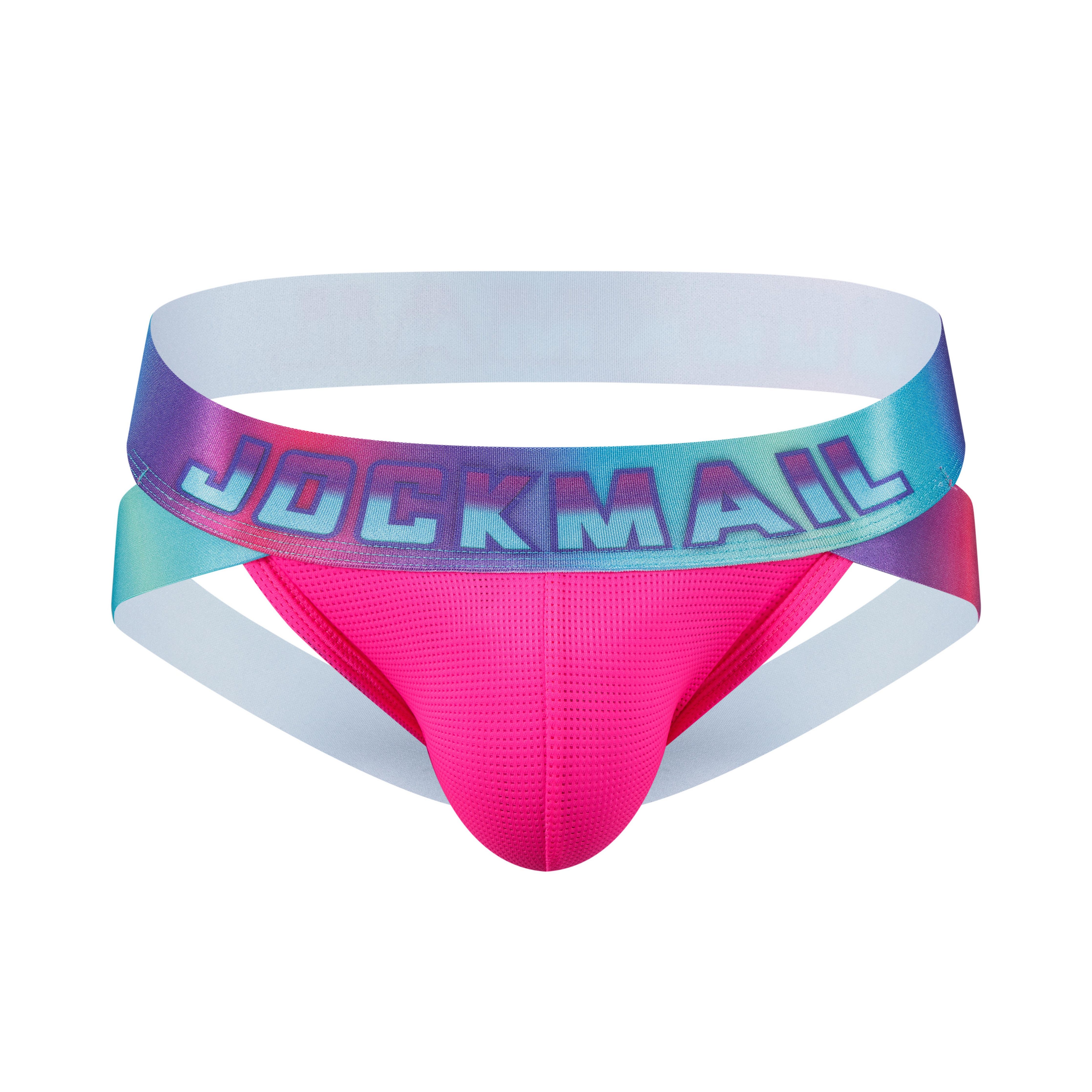 Men's JOCKMAIL JM256 - Neon Retro Iridescent Jockstrap