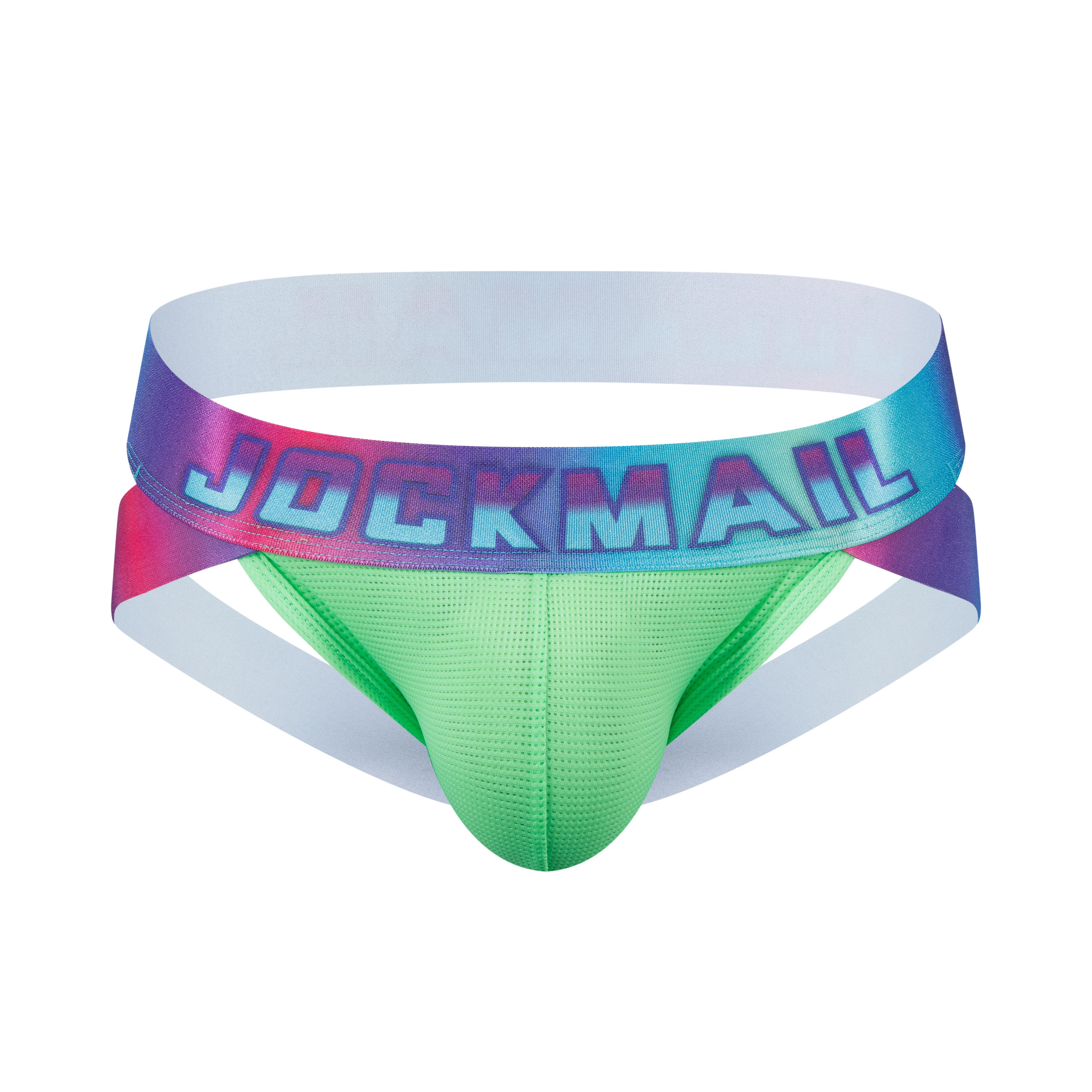 Men's JOCKMAIL JM256 - Neon Retro Iridescent Jockstrap