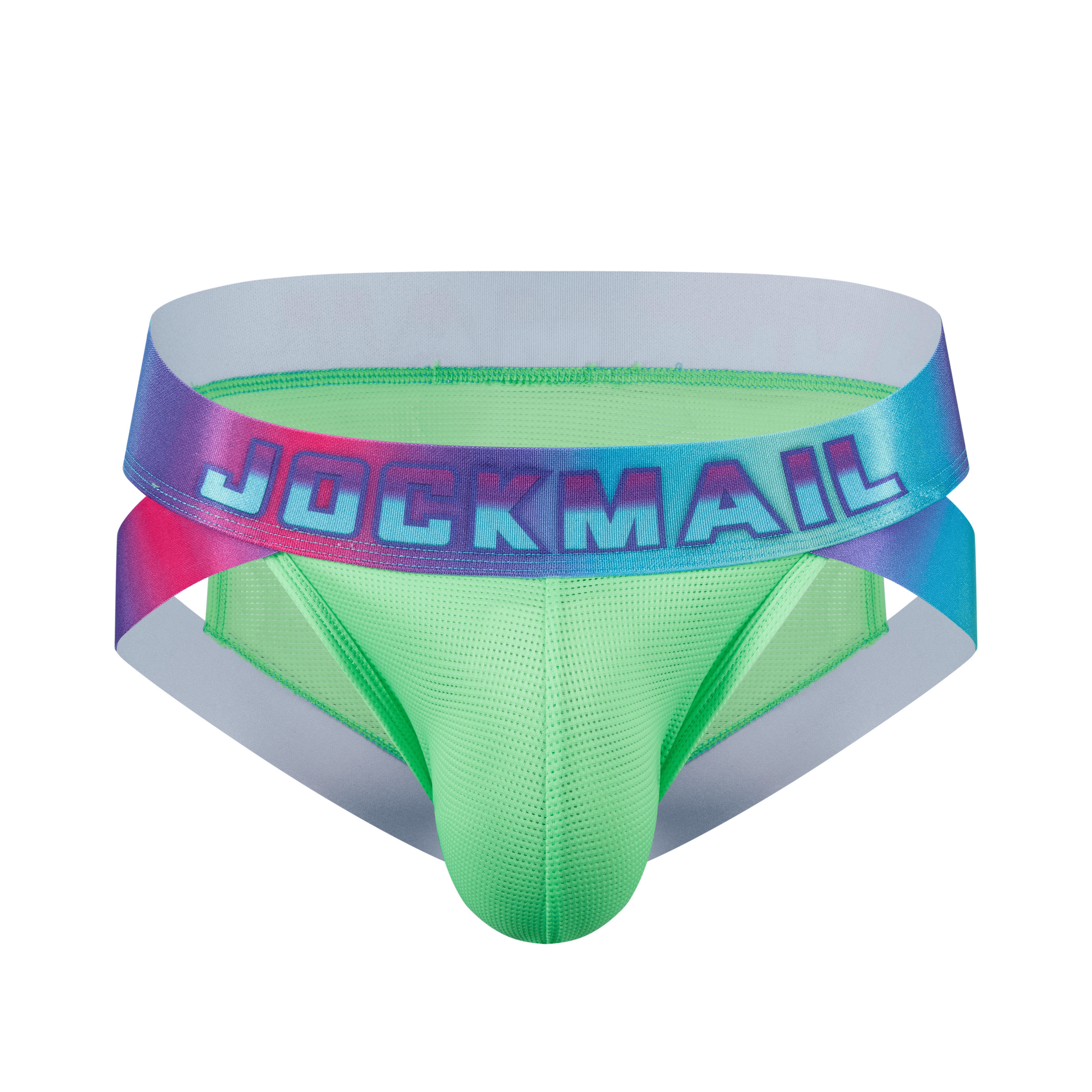 Men's JOCKMAIL JM317 - Neon Retro Side Cut Brief