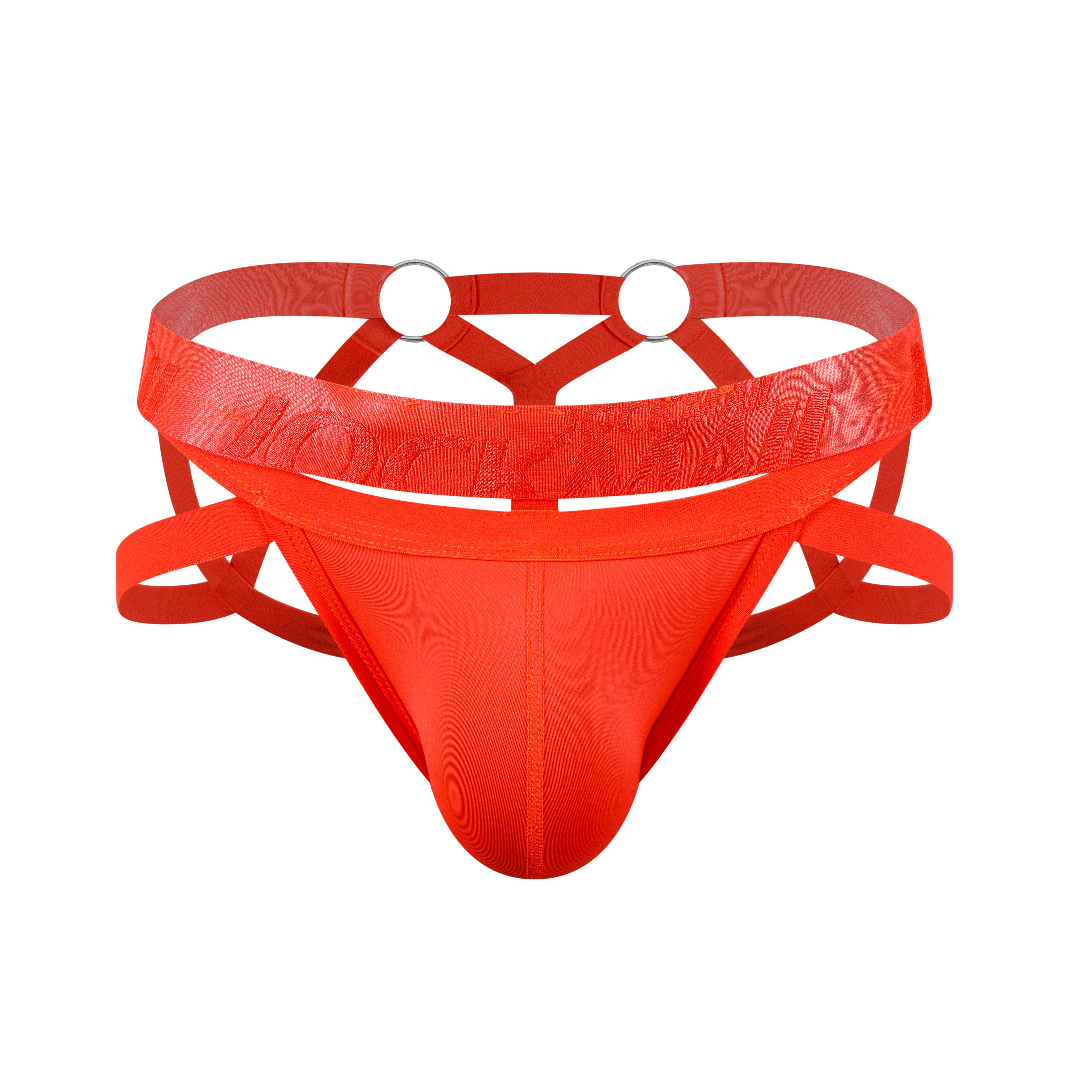 Men's JOCKMAIL JM253 - Monochromatic Spider Fetish Jockstrap