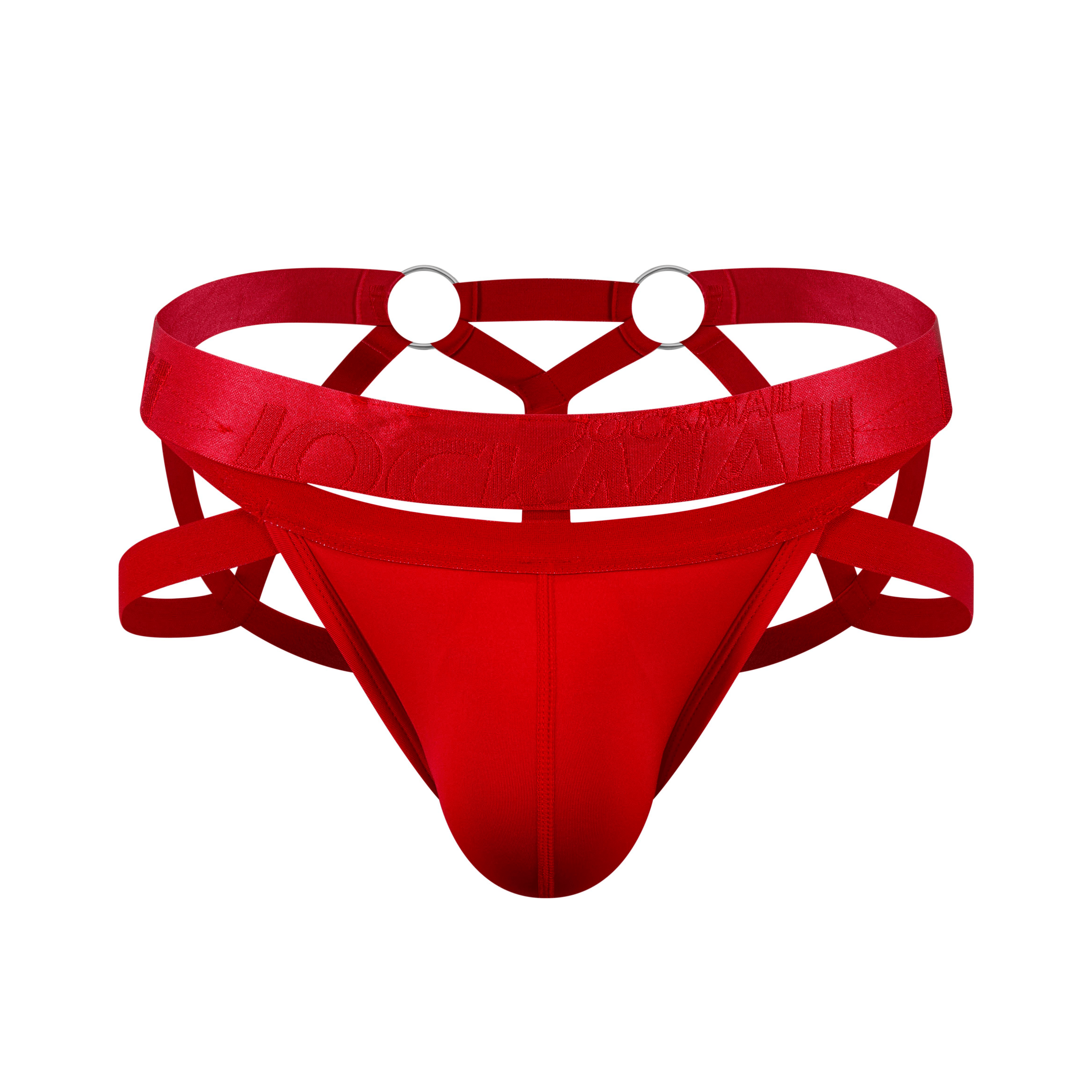 Men's JOCKMAIL JM253 - Monochromatic Spider Fetish Jockstrap