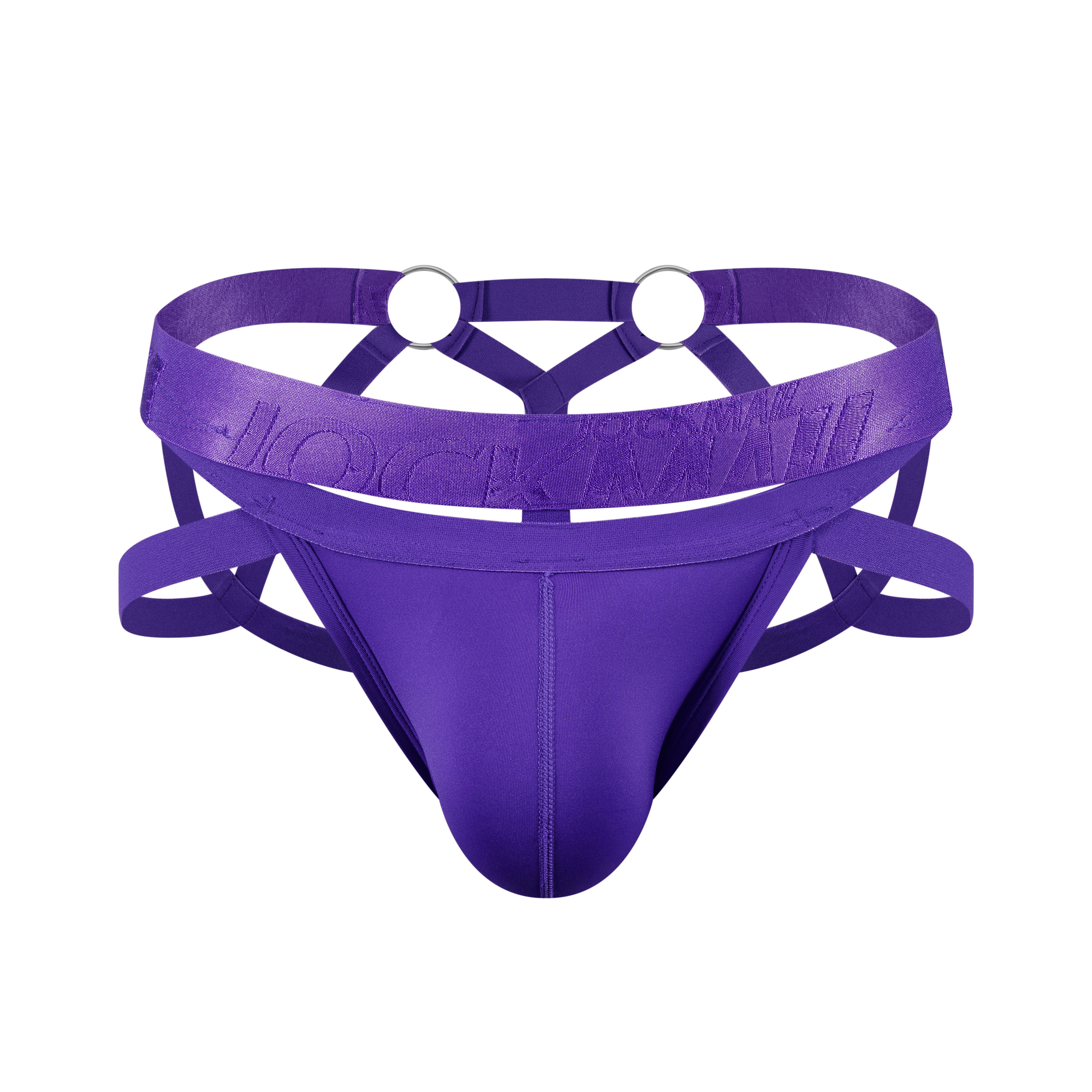 Men's JOCKMAIL JM253 - Monochromatic Spider Fetish Jockstrap