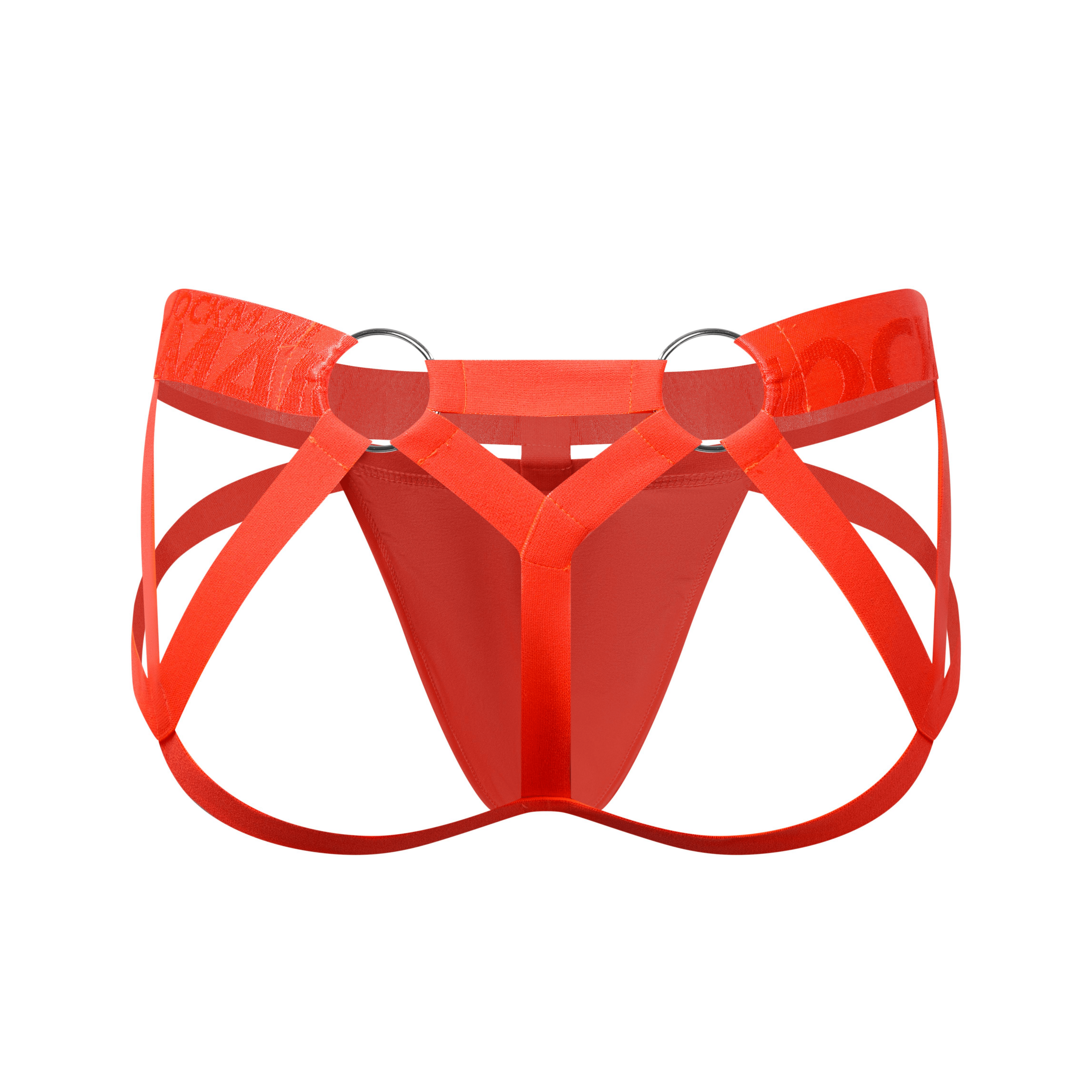 Men's JOCKMAIL JM253 - Monochromatic Spider Fetish Jockstrap