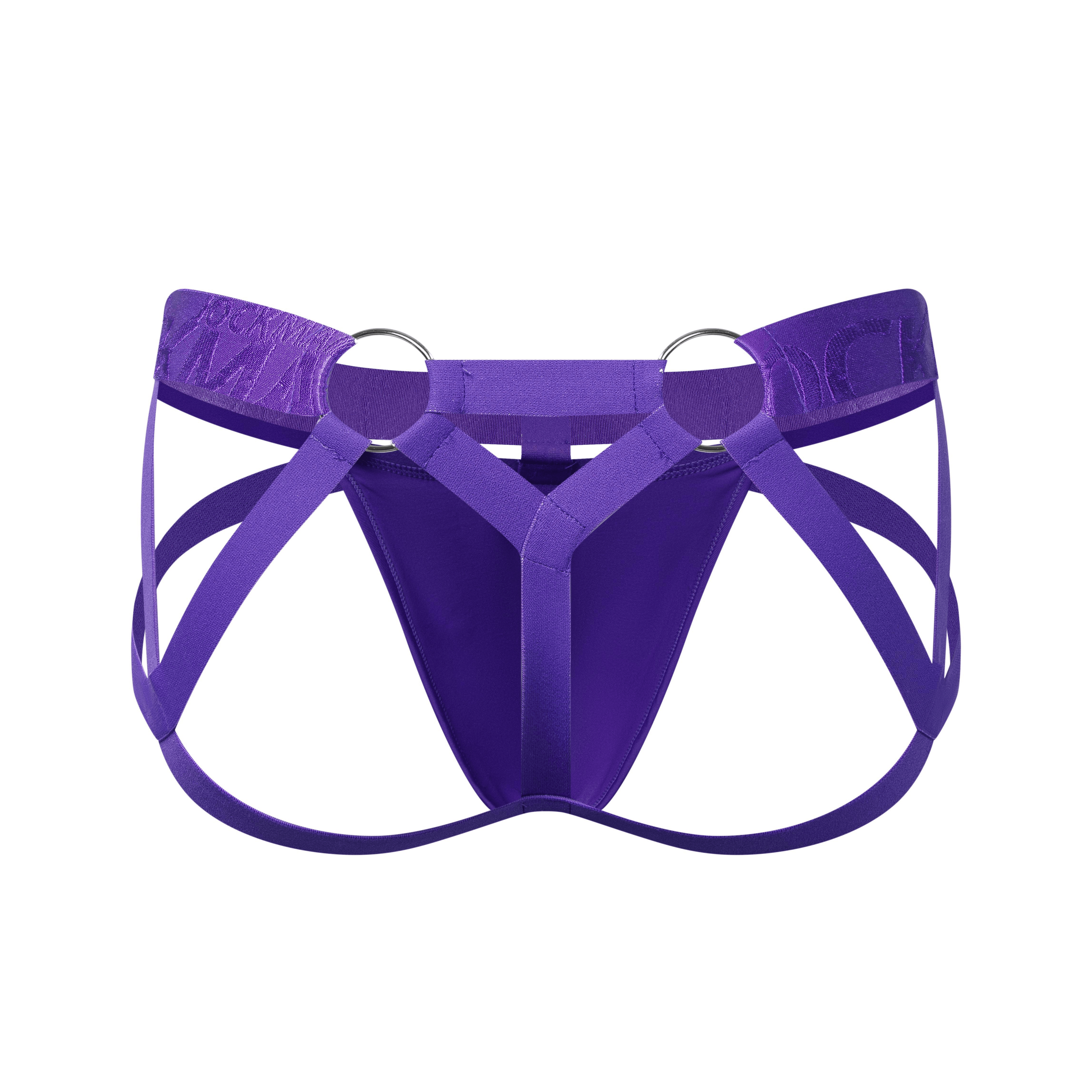 Men's JOCKMAIL JM253 - Monochromatic Spider Fetish Jockstrap