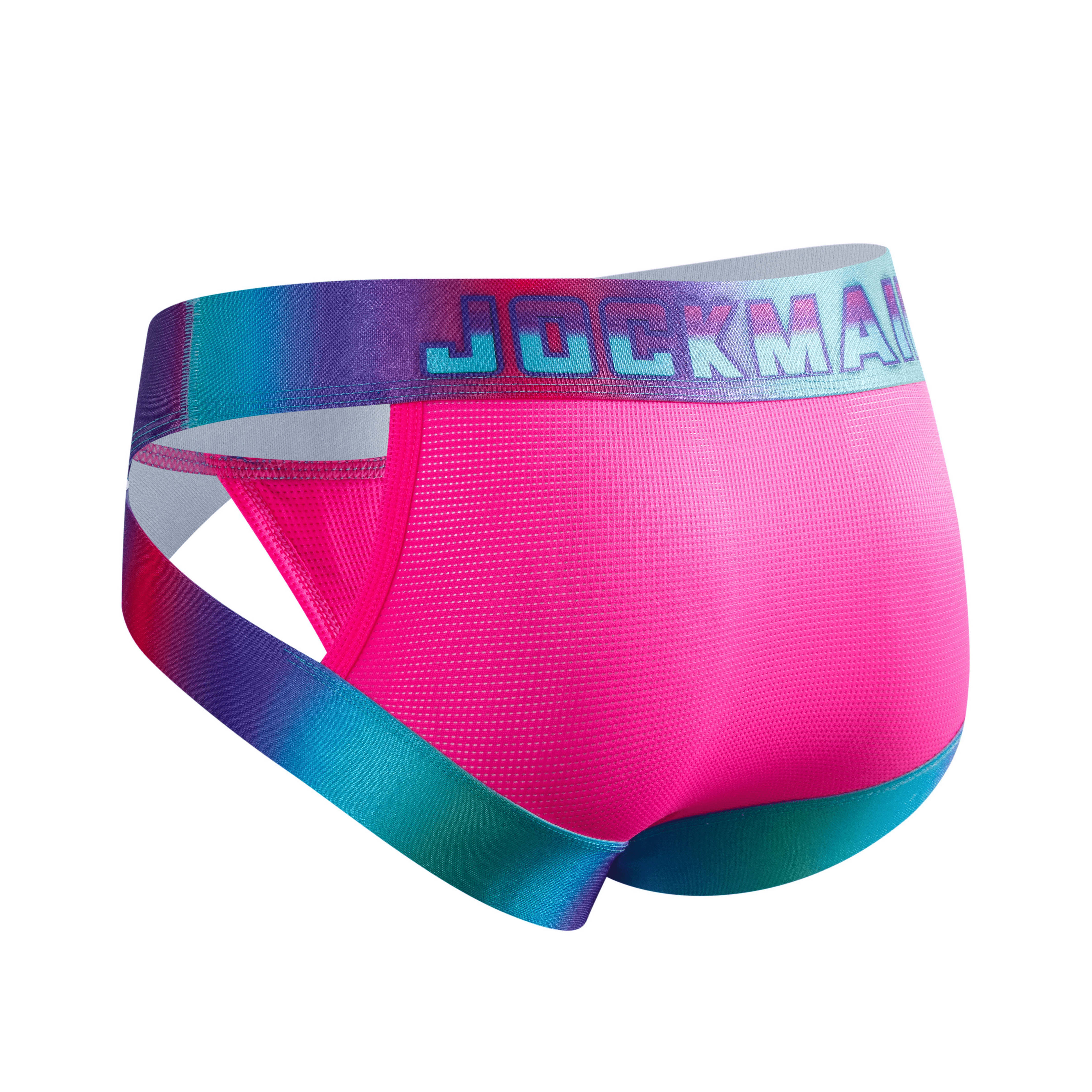 Men's JOCKMAIL JM317 - Neon Retro Side Cut Brief