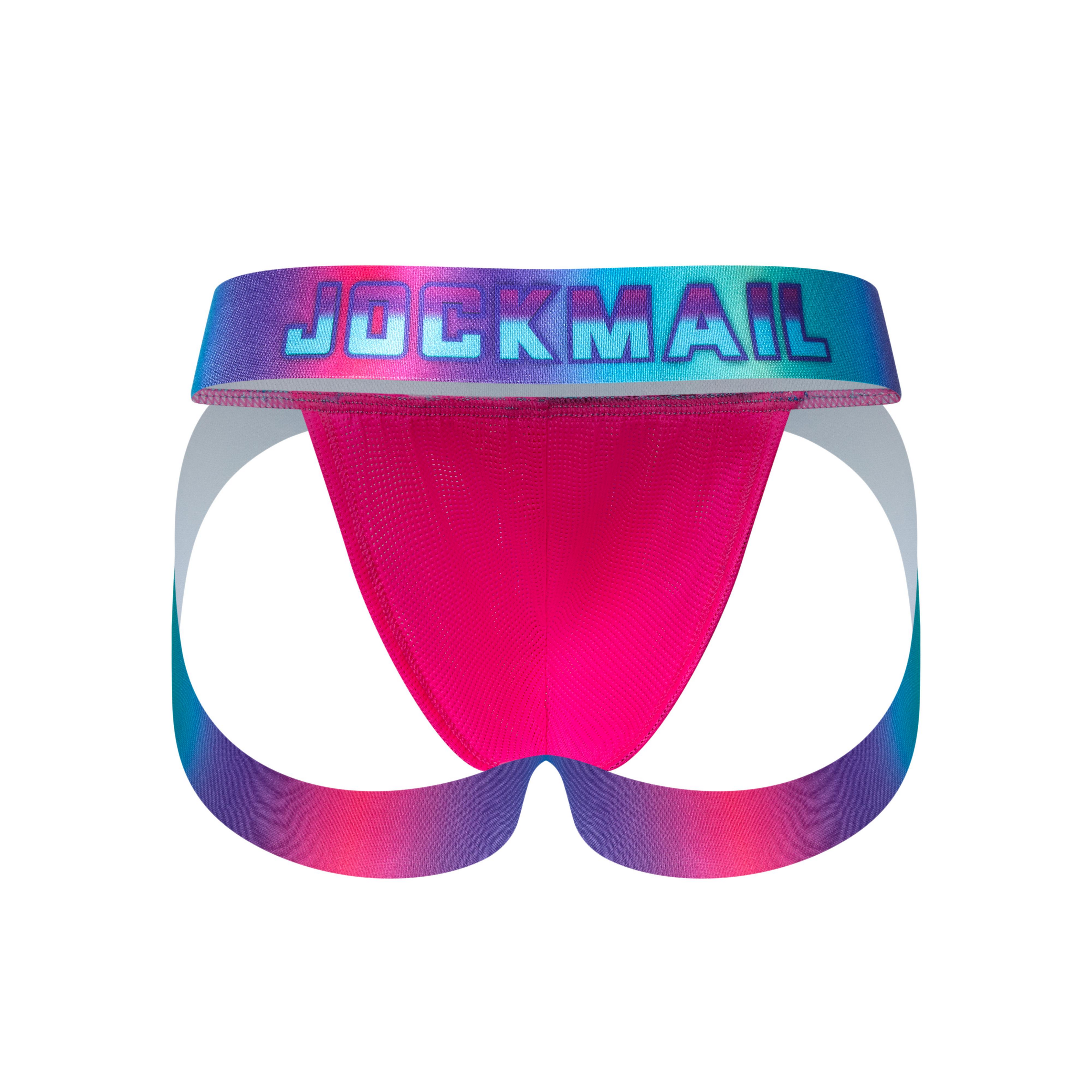 Men's JOCKMAIL JM256 - Neon Retro Iridescent Jockstrap