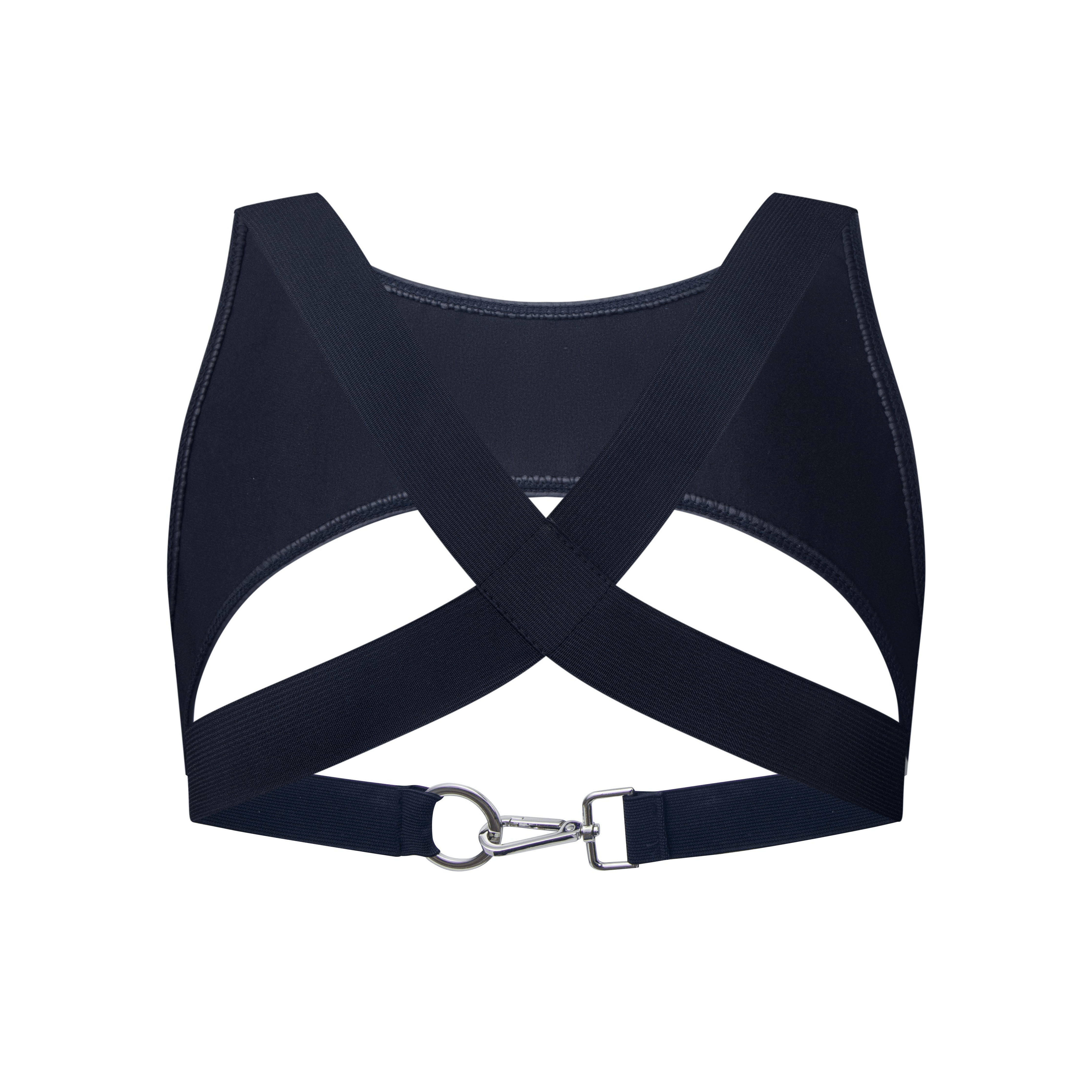 Men's JOCKMAIL JM997 - 'X' Perforated Mesh Harness w/strap