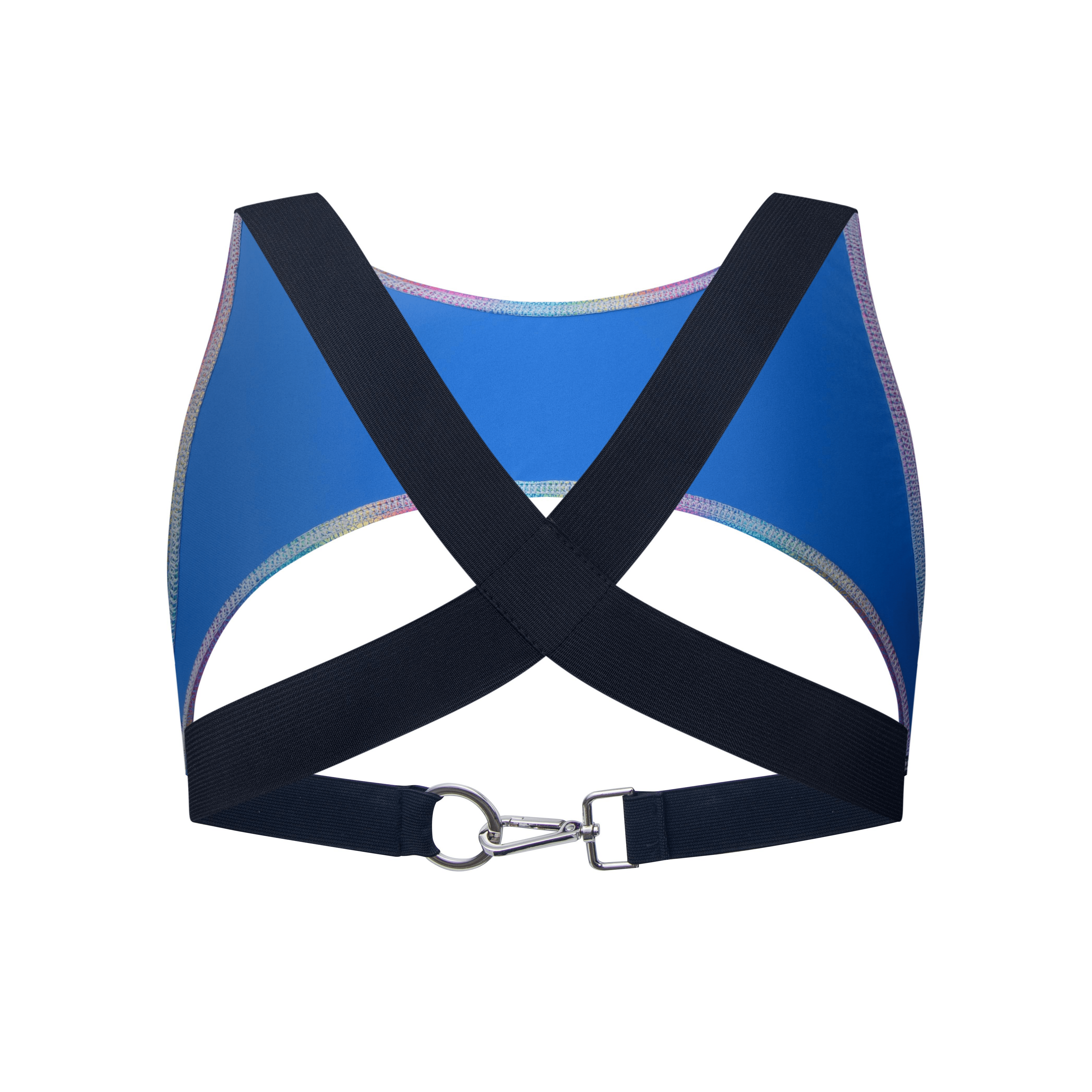 Men's JOCKMAIL JM997 - 'X' Perforated Mesh Harness w/strap