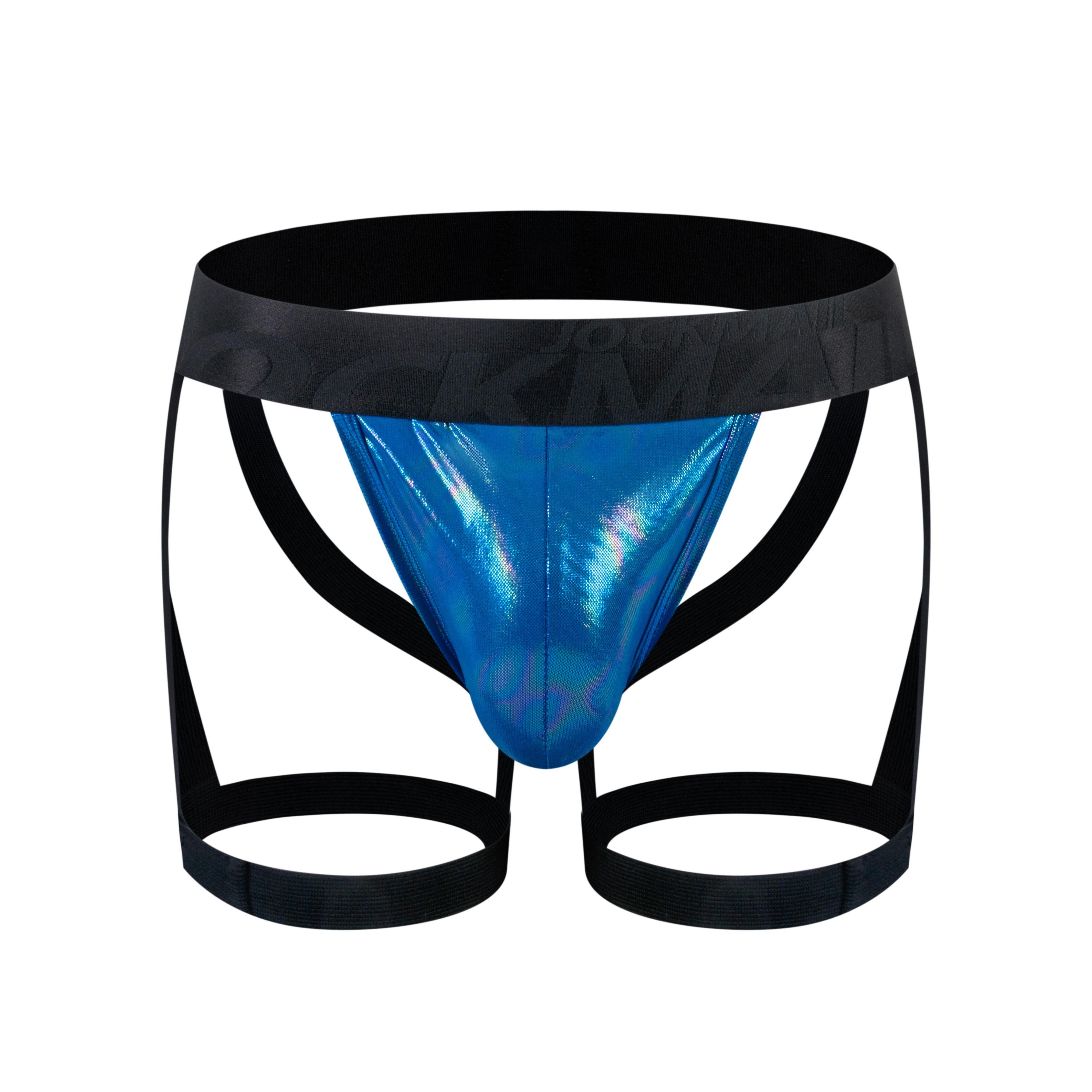 Men's JOCKMAIL JM259 - Iridescent Jockstrap + Leg Straps