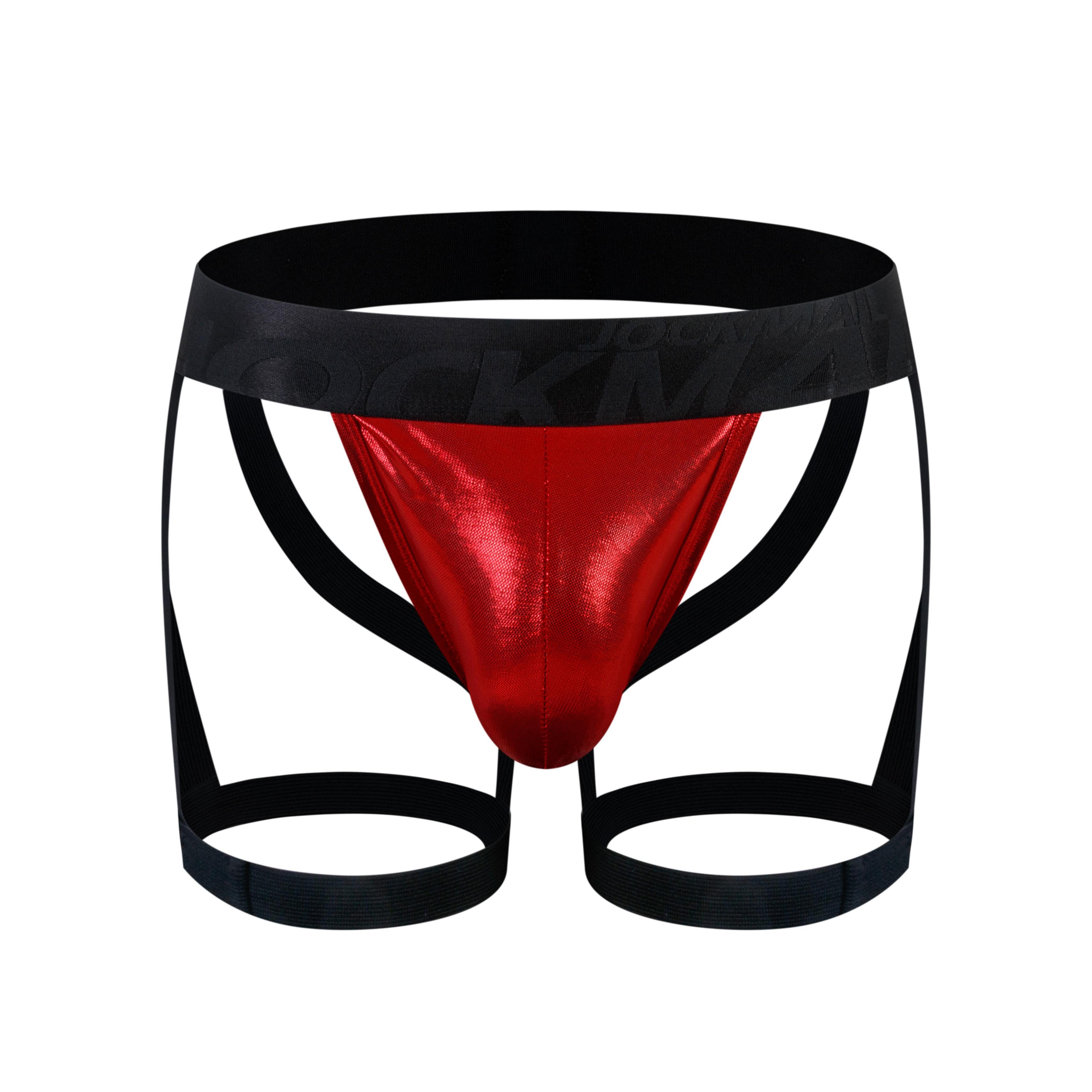 Men's JOCKMAIL JM259 - Iridescent Jockstrap + Leg Straps