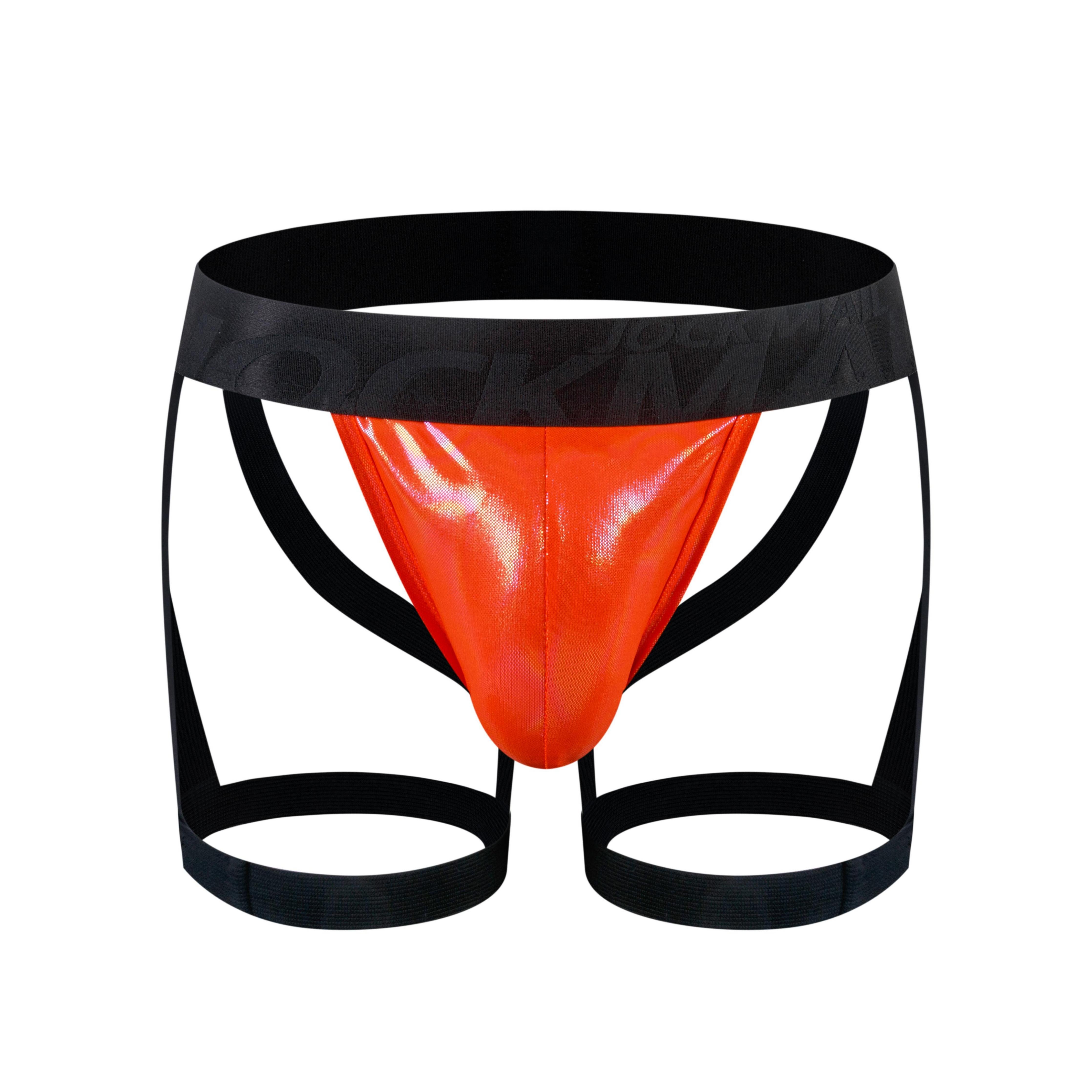 Men's JOCKMAIL JM259 - Iridescent Jockstrap + Leg Straps