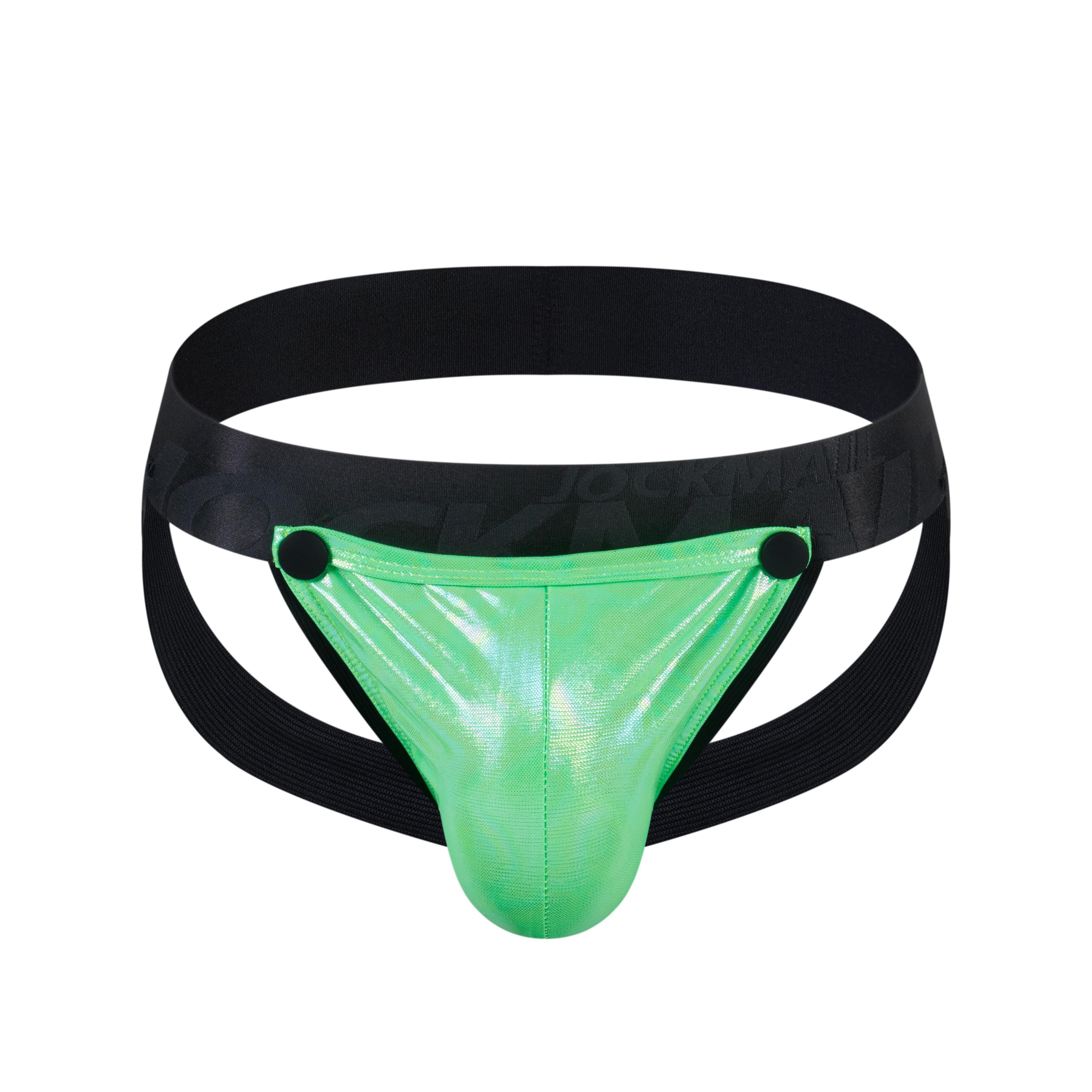 Men's JOCKMAIL JM257 - Detachable Iridescent Pouch Jockstrap