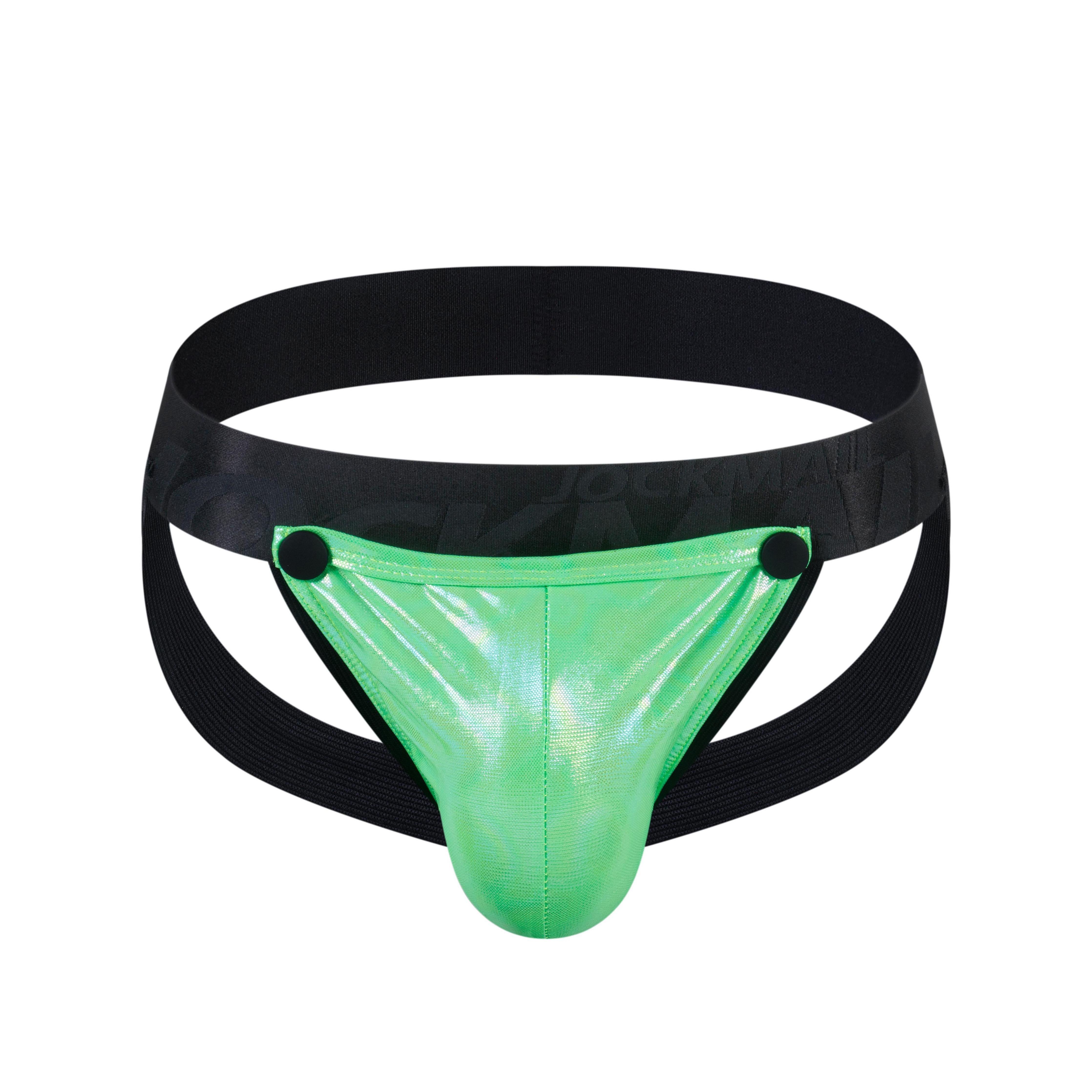 Men's JOCKMAIL JM257 - Detachable Iridescent Pouch Jockstrap