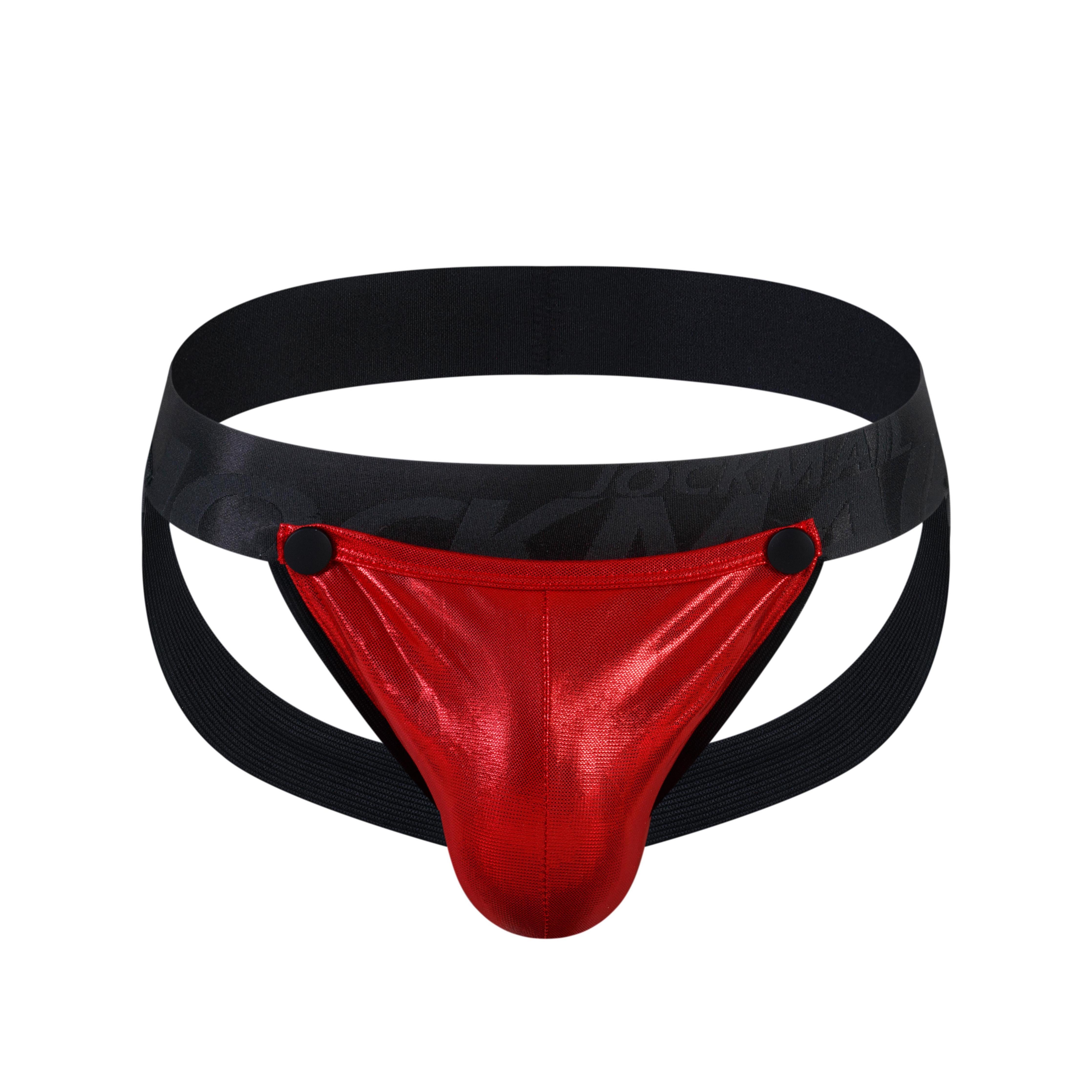 Men's JOCKMAIL JM257 - Detachable Iridescent Pouch Jockstrap