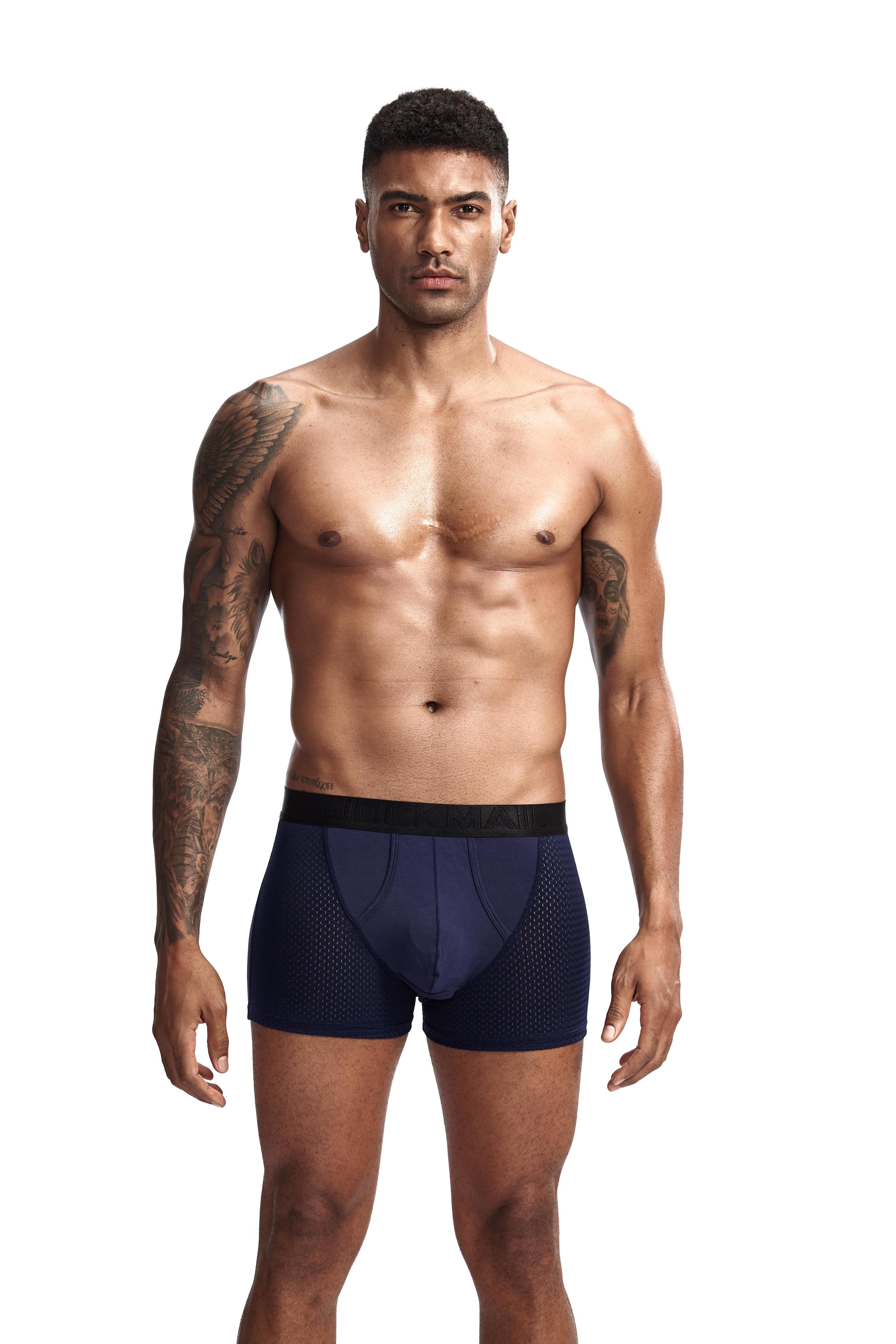 Men's JOCKMAIL JM451 - Black - Blue - Navy - White