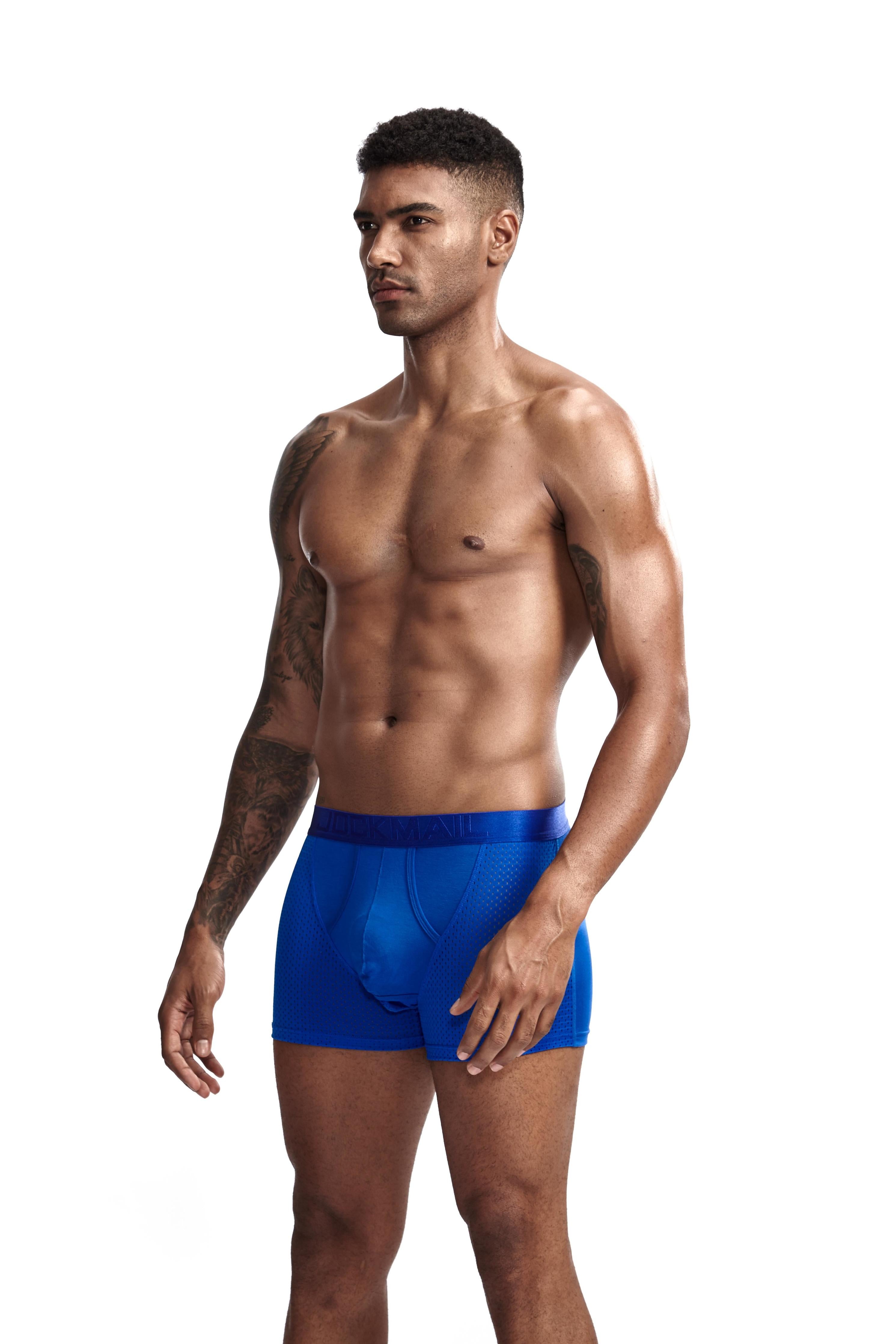 Men's JOCKMAIL JM451 - Black - Blue - Navy - White