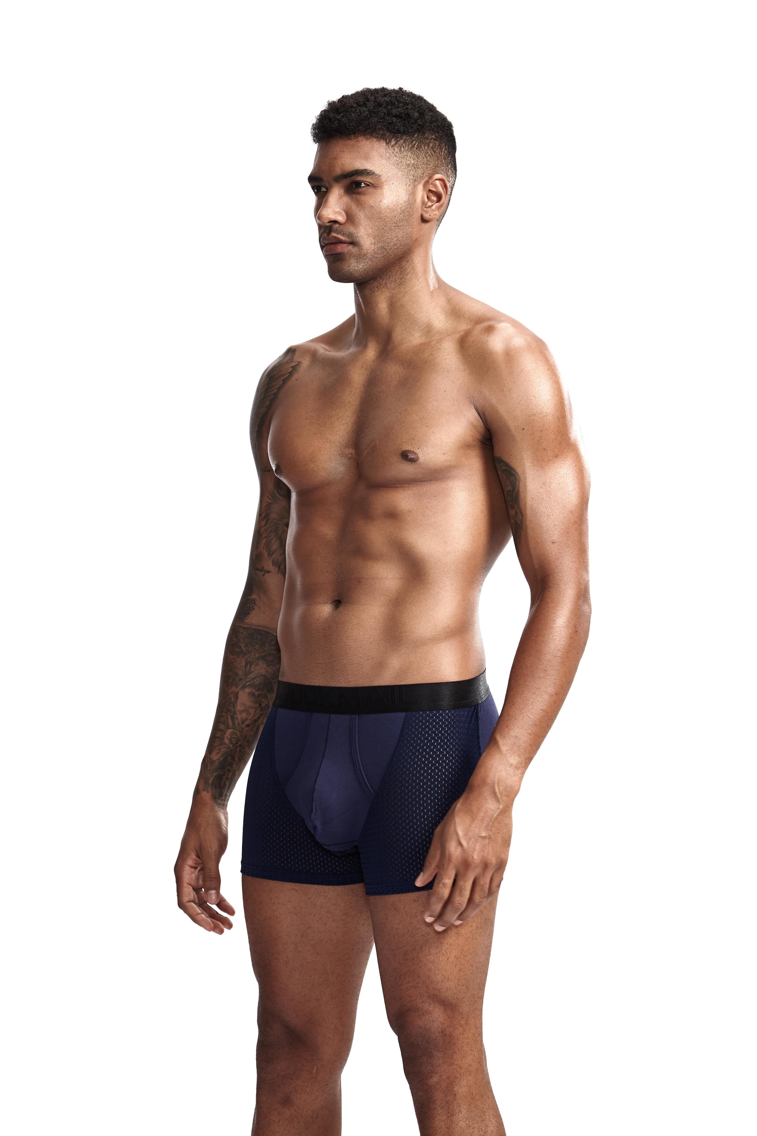 Men's JOCKMAIL JM451 - Black - Blue - Navy - White