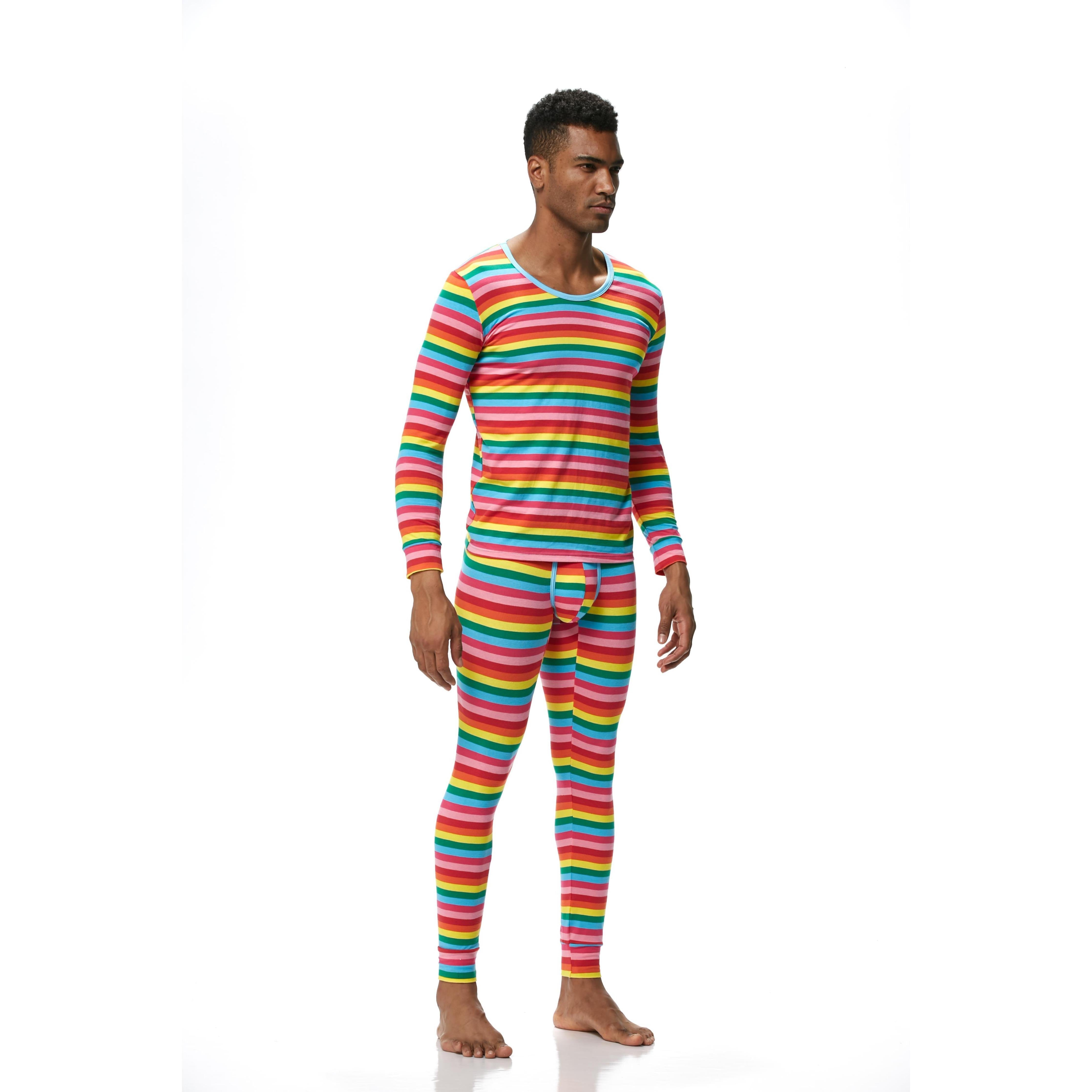 Men's JOCKMAIL JM1106 - Stripe Longjohn - JOCKMAIL