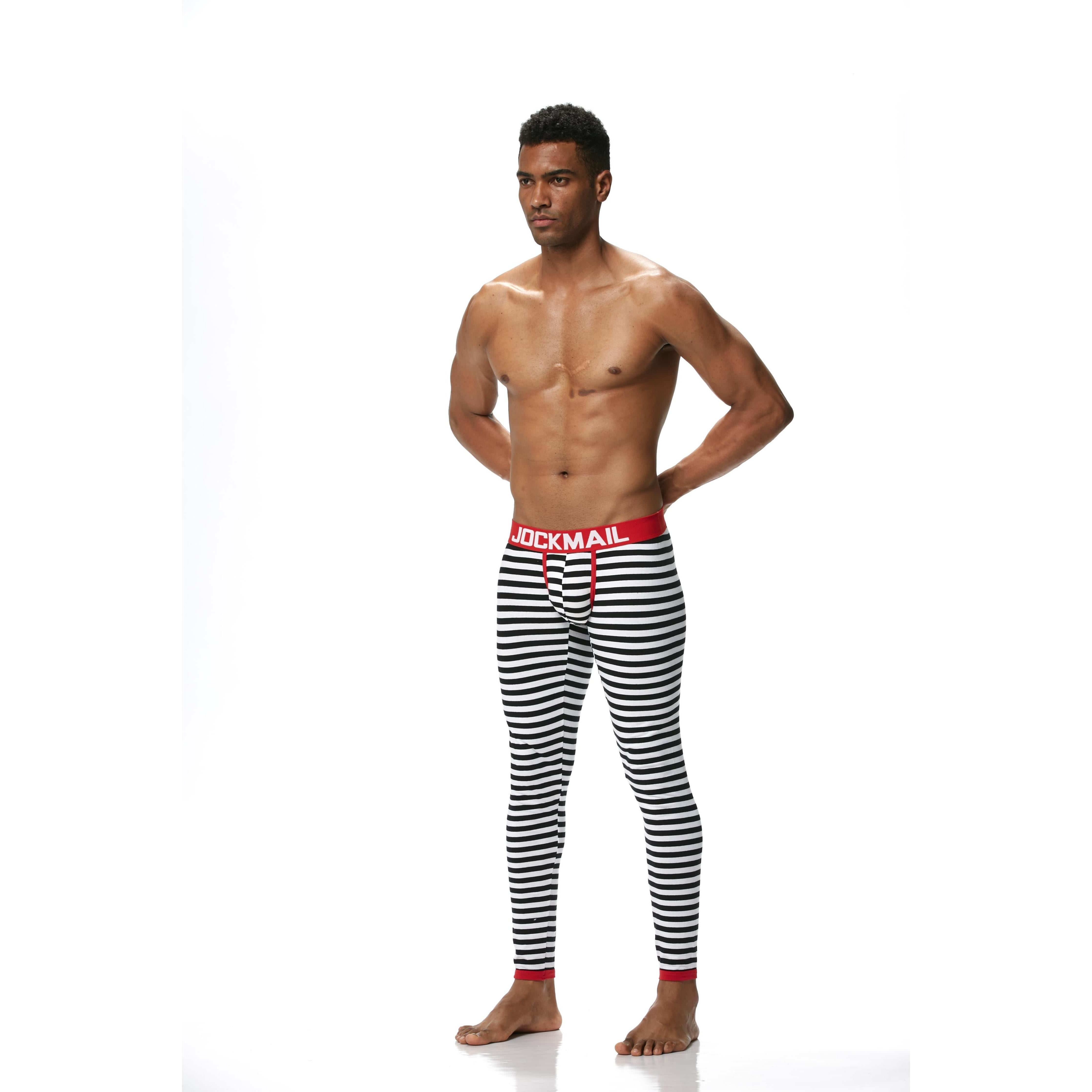 Men's JOCKMAIL JM1107 - Striped Longjohn - JOCKMAIL