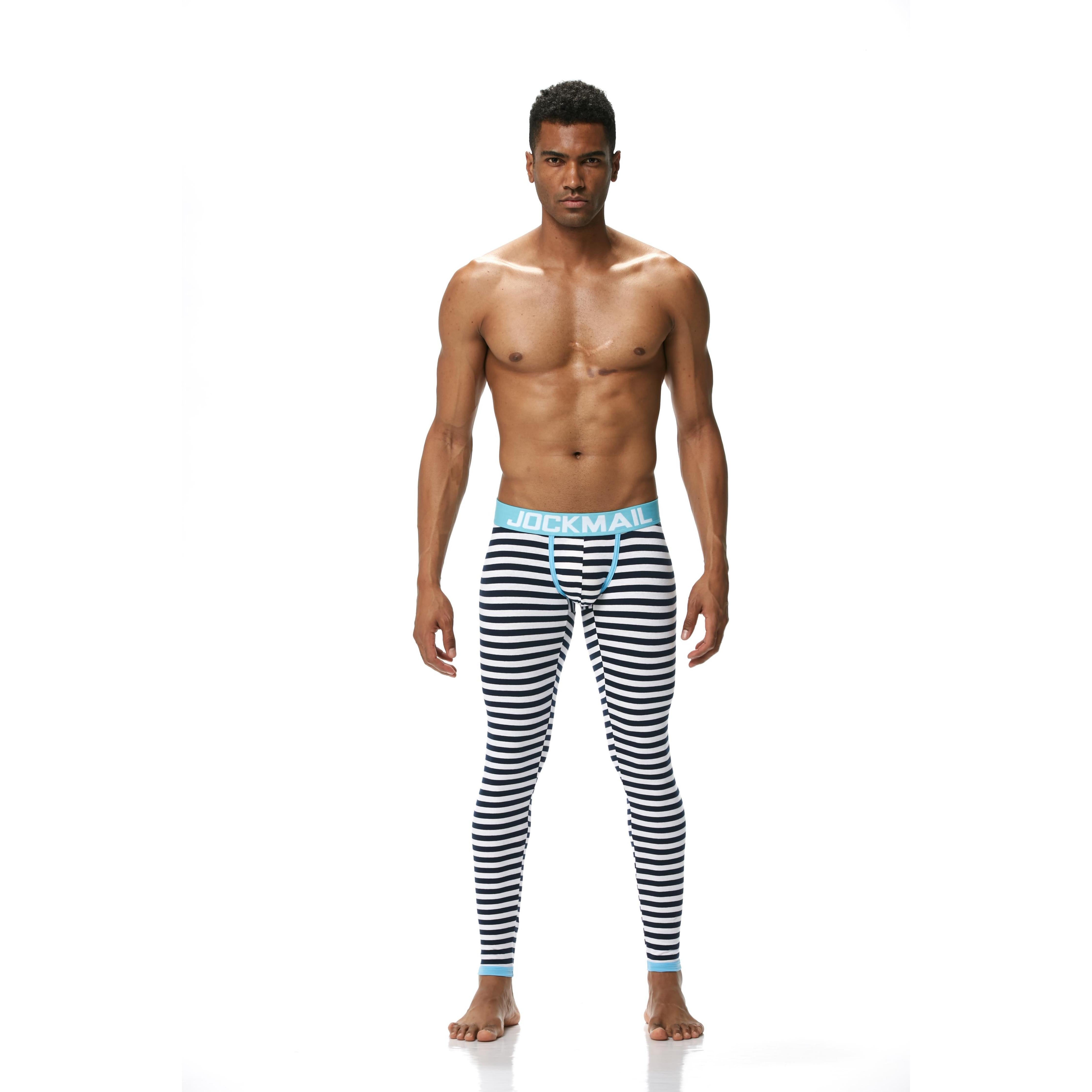 Men's JOCKMAIL JM1107 - Striped Longjohn - JOCKMAIL