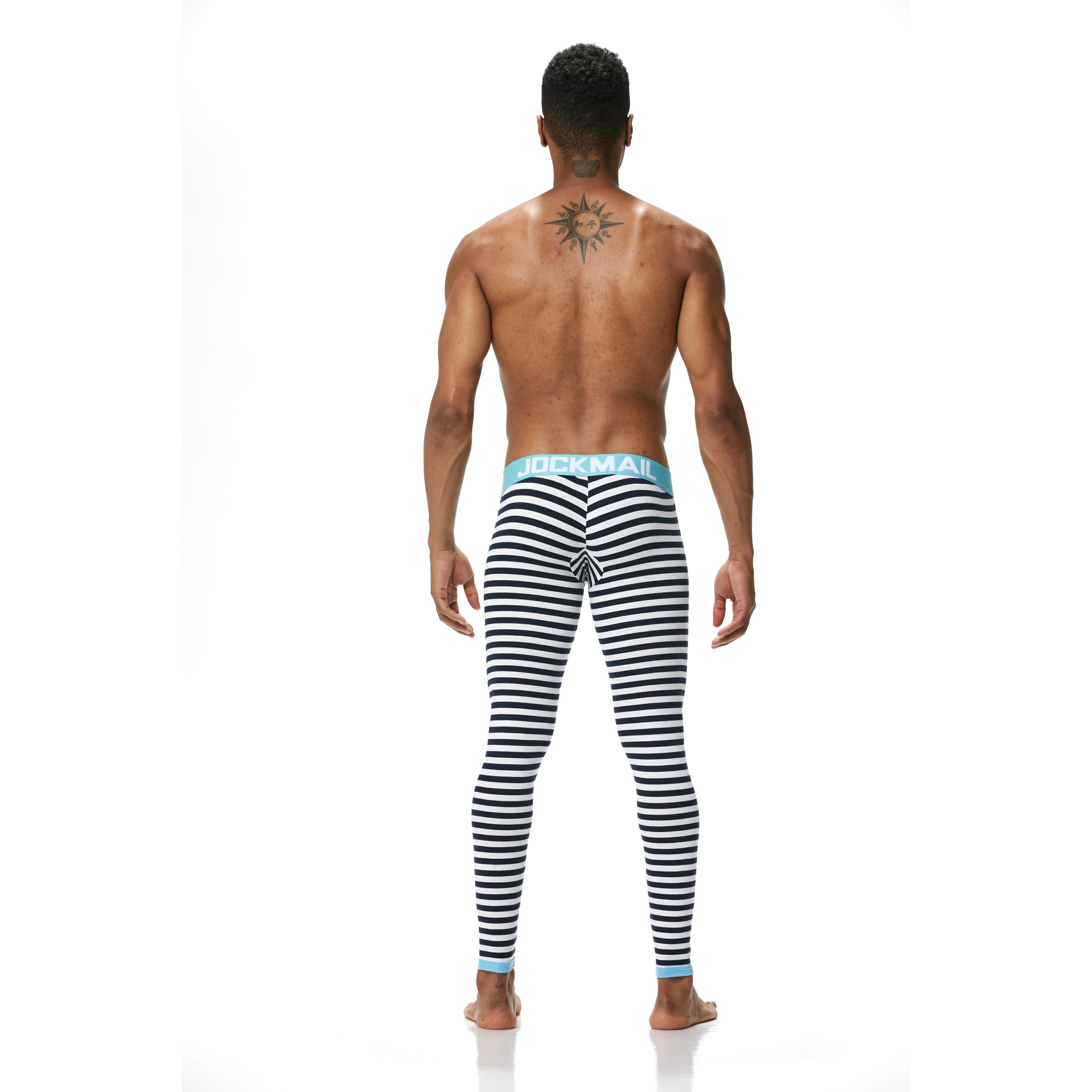 Men's JOCKMAIL JM1107 - Striped Longjohn - JOCKMAIL