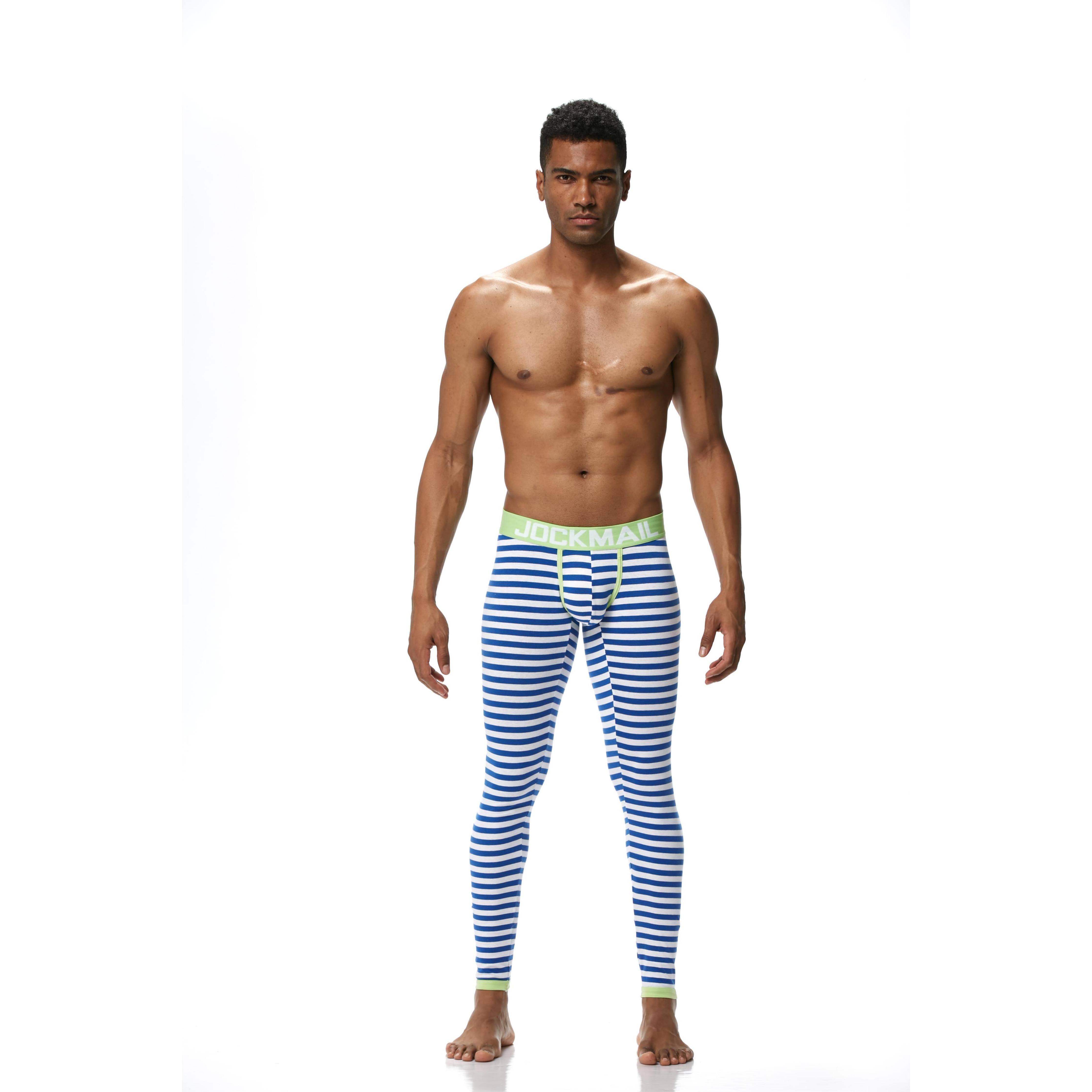 Men's JOCKMAIL JM1107 - Striped Longjohn - JOCKMAIL