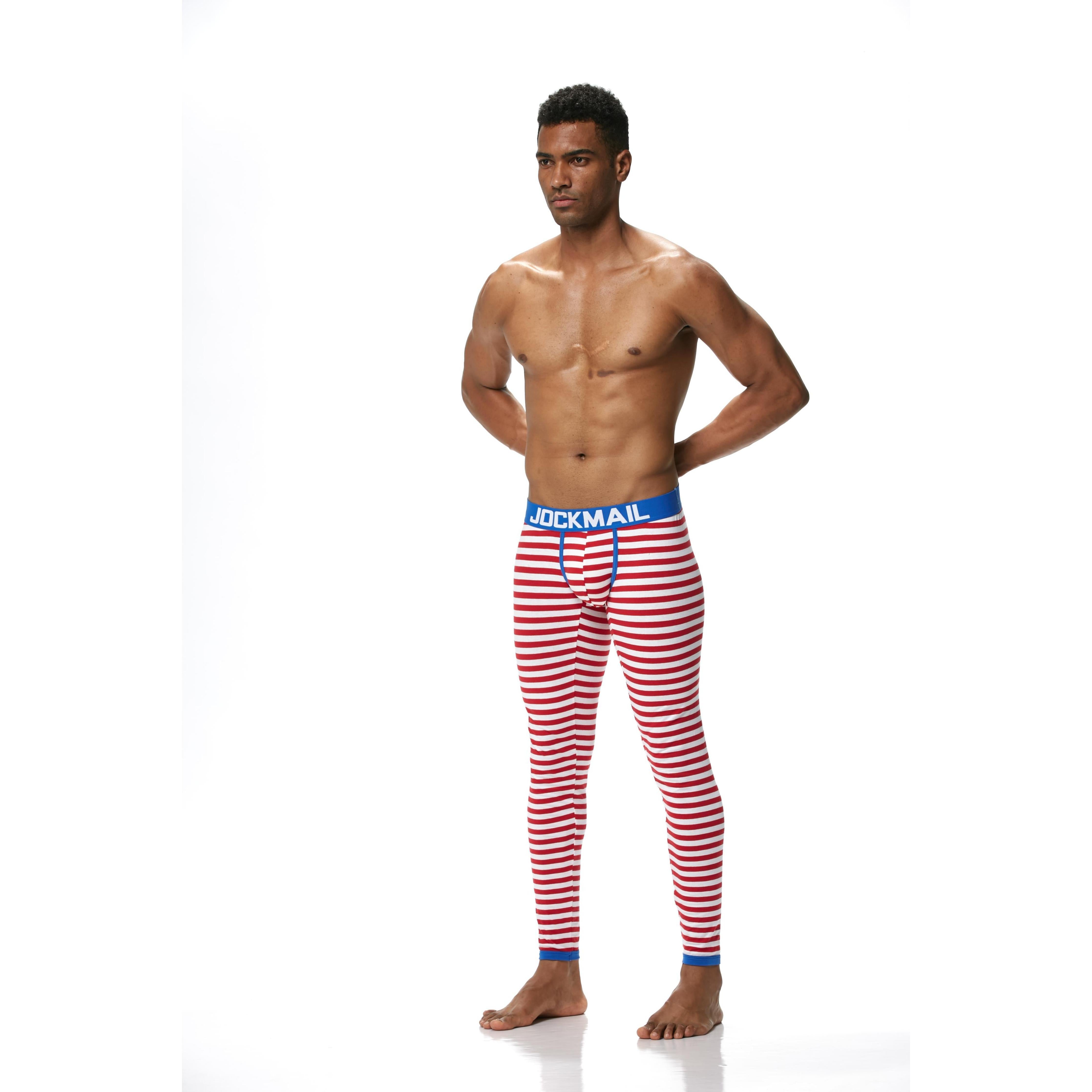 Men's JOCKMAIL JM1107 - Striped Longjohn - JOCKMAIL