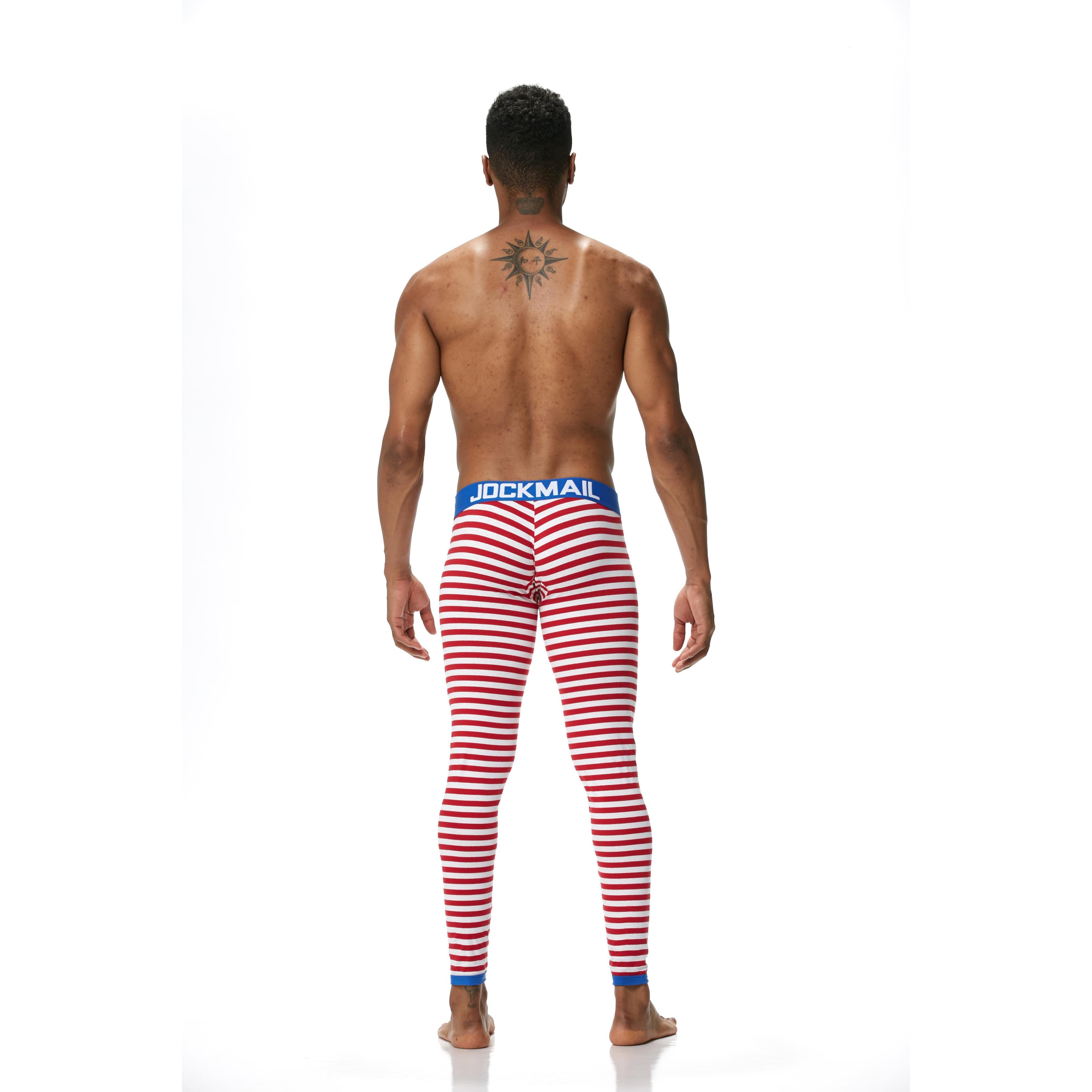 Men's JOCKMAIL JM1107 - Striped Longjohn - JOCKMAIL