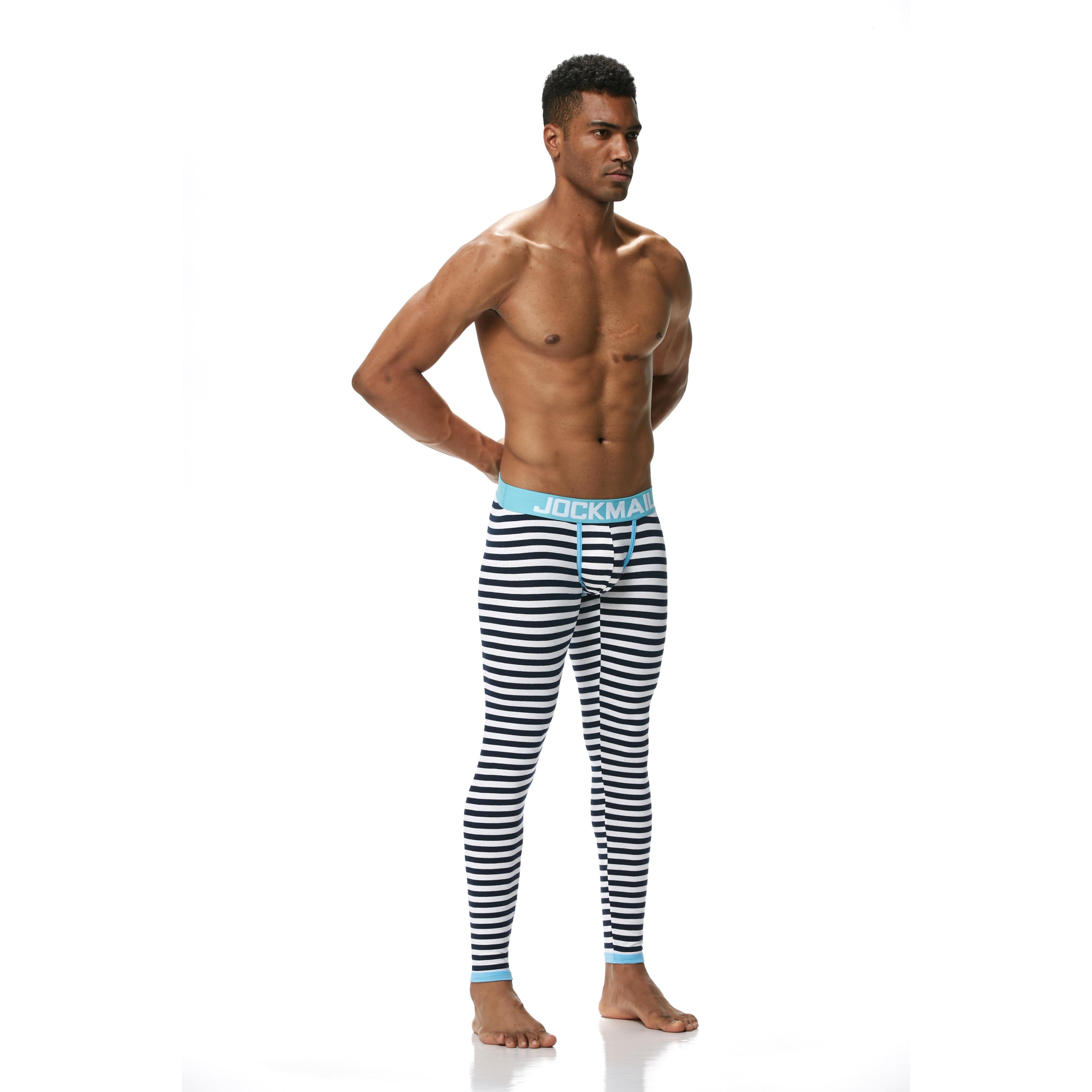 Men's JOCKMAIL JM1107 - Striped Longjohn - JOCKMAIL