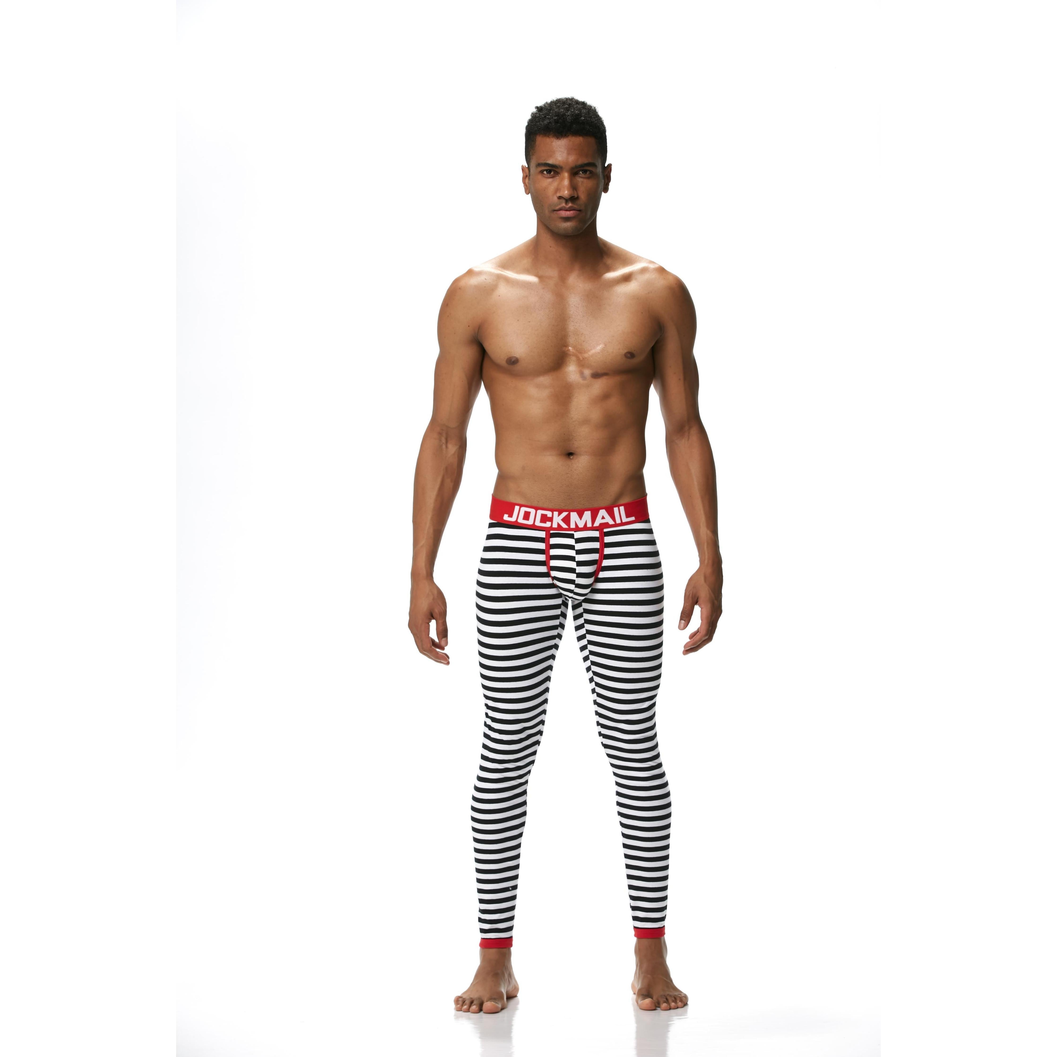 Men's JOCKMAIL JM1107 - Striped Longjohn - JOCKMAIL