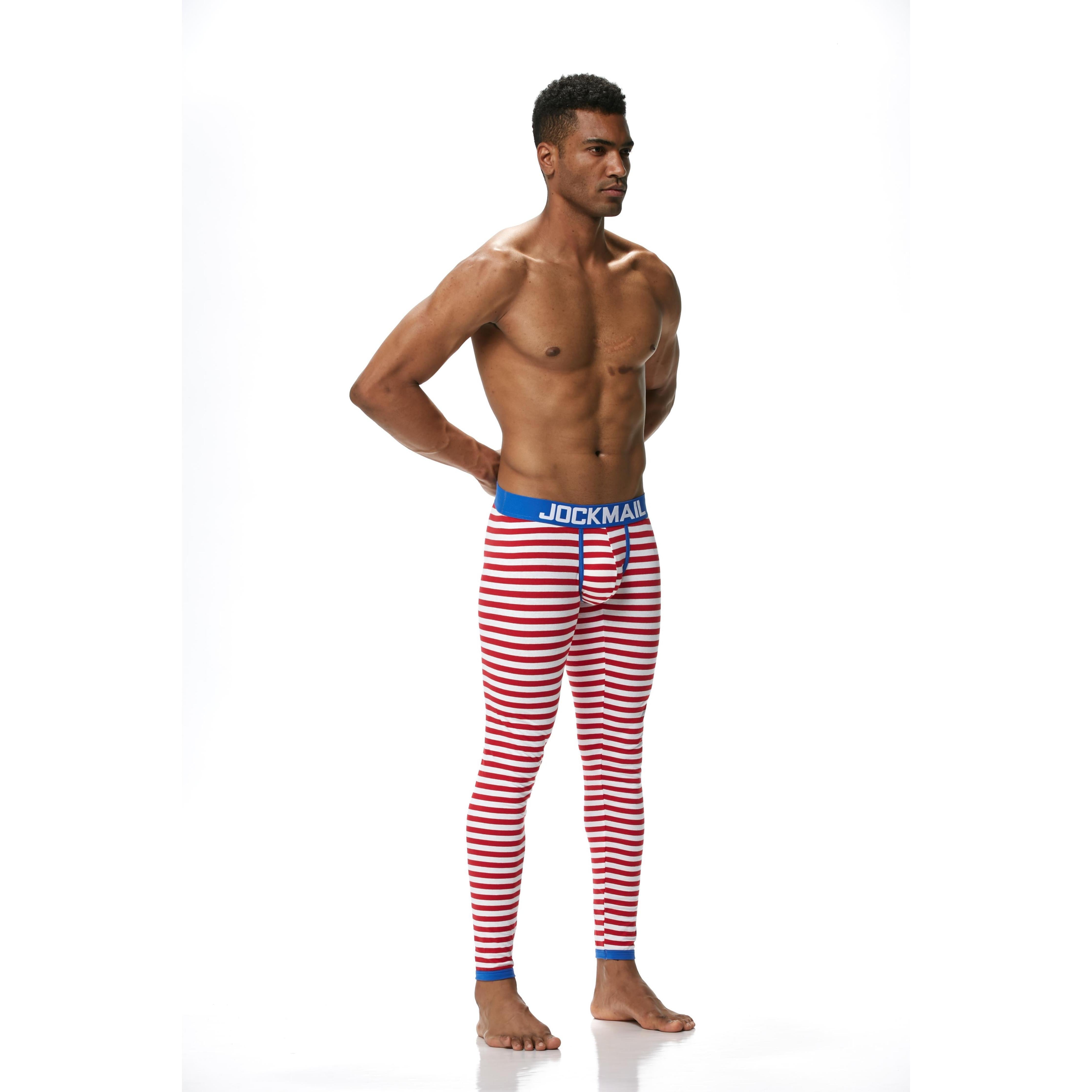 Men's JOCKMAIL JM1107 - Striped Longjohn - JOCKMAIL