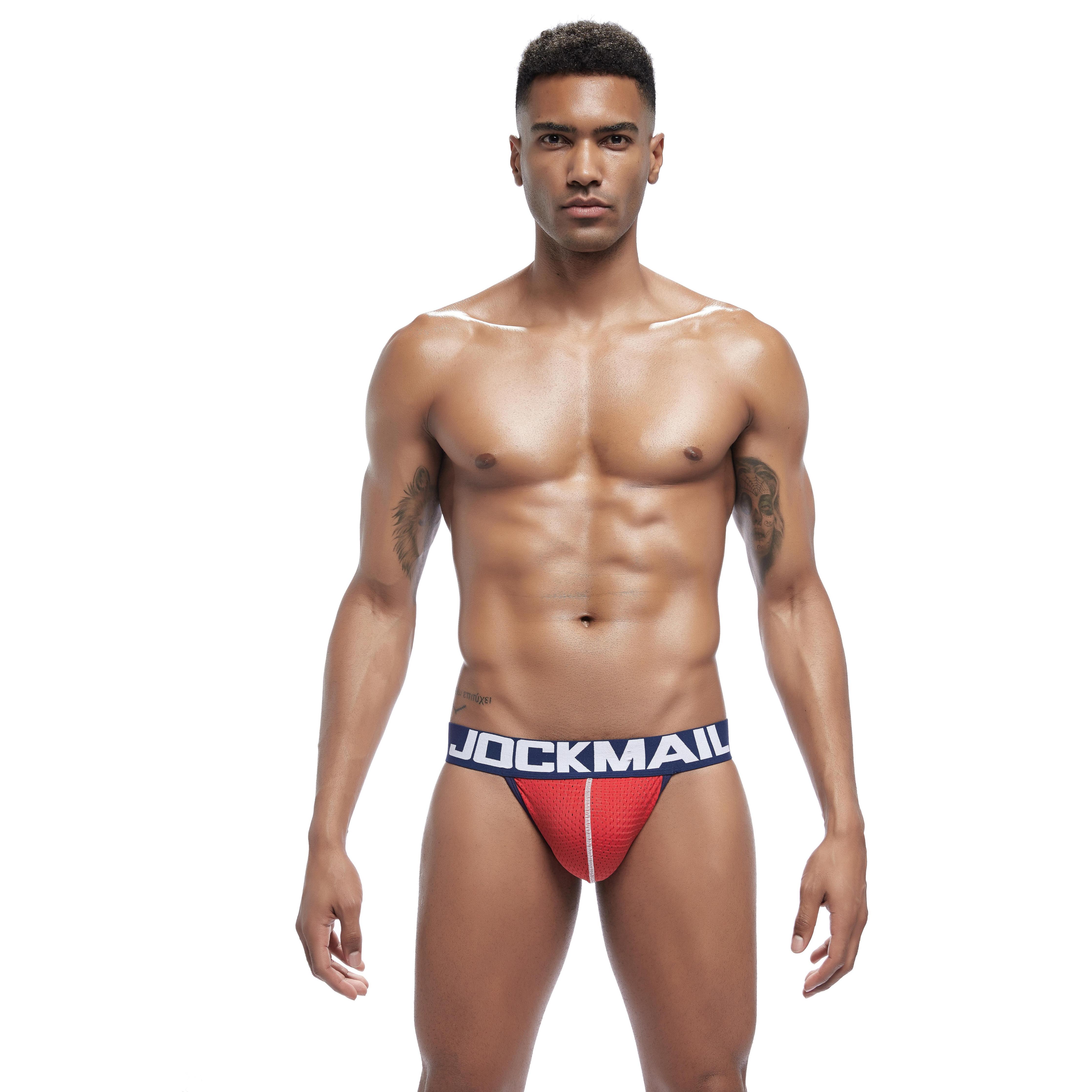 Men's JOCKMAIL JM218 - Mesh Jockstrap - JOCKMAIL