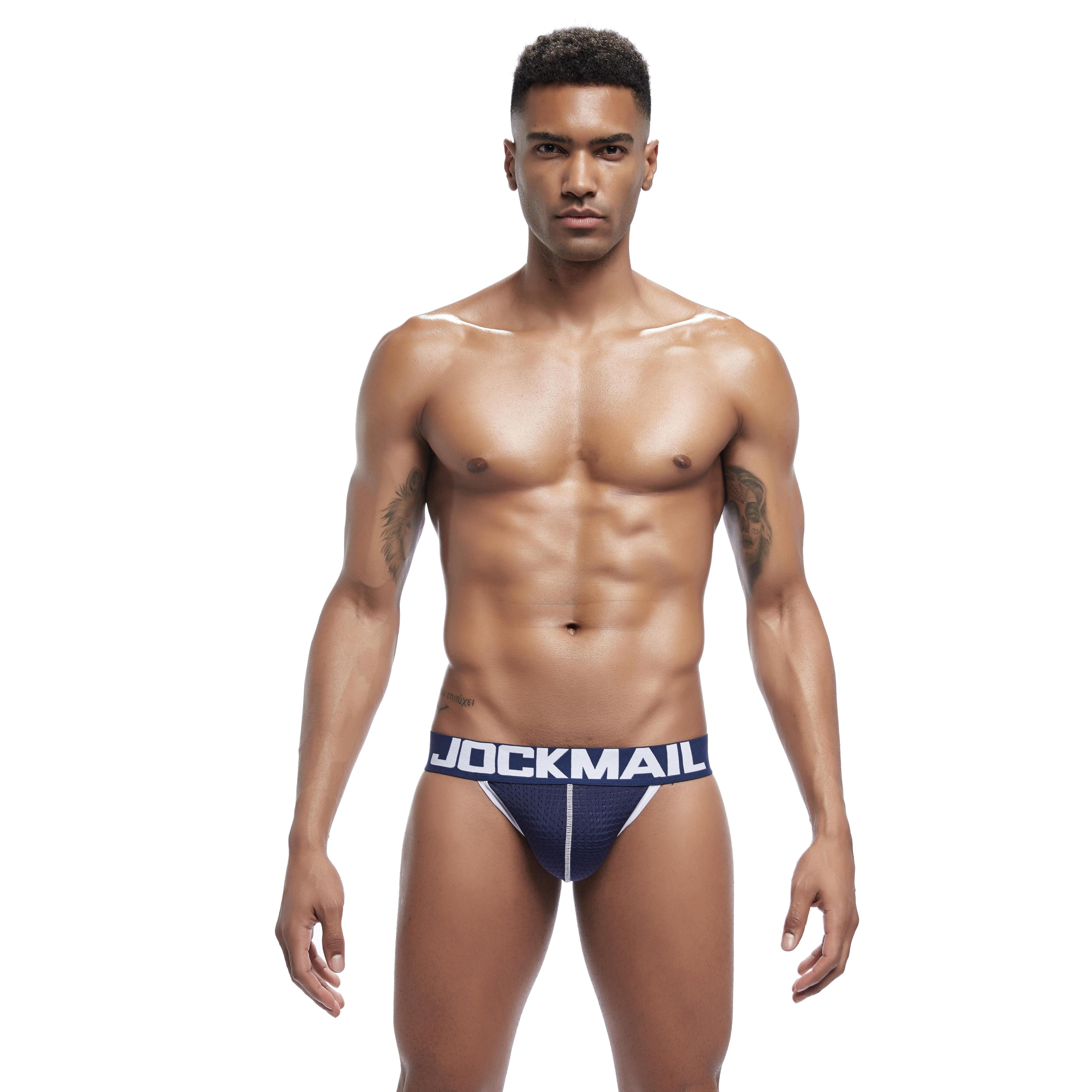 Men's JOCKMAIL JM218 - Mesh Jockstrap - JOCKMAIL