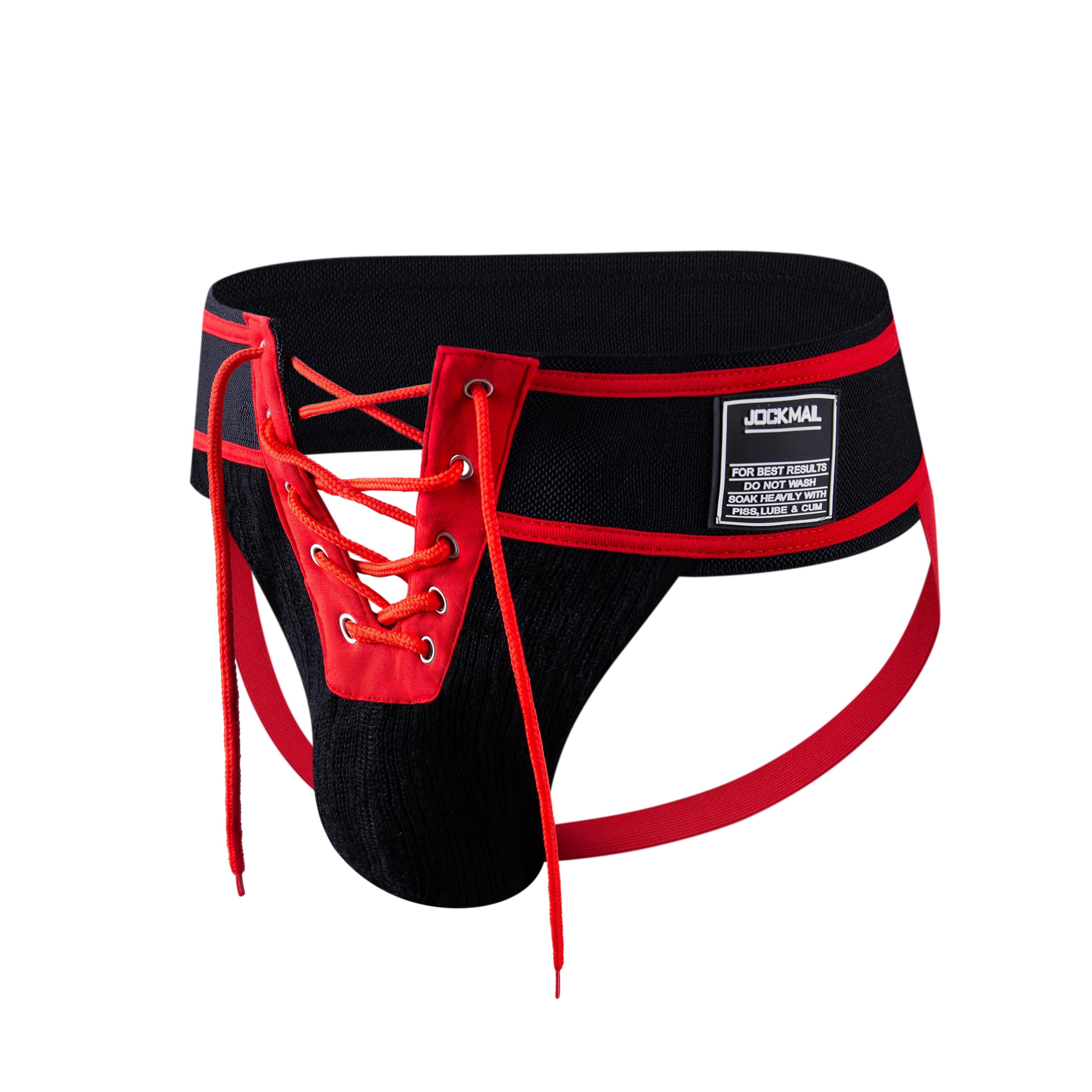 Men's JOCKMAIL JM225 Jockstrap - Old School Lace Jockstrap - JOCKMAIL