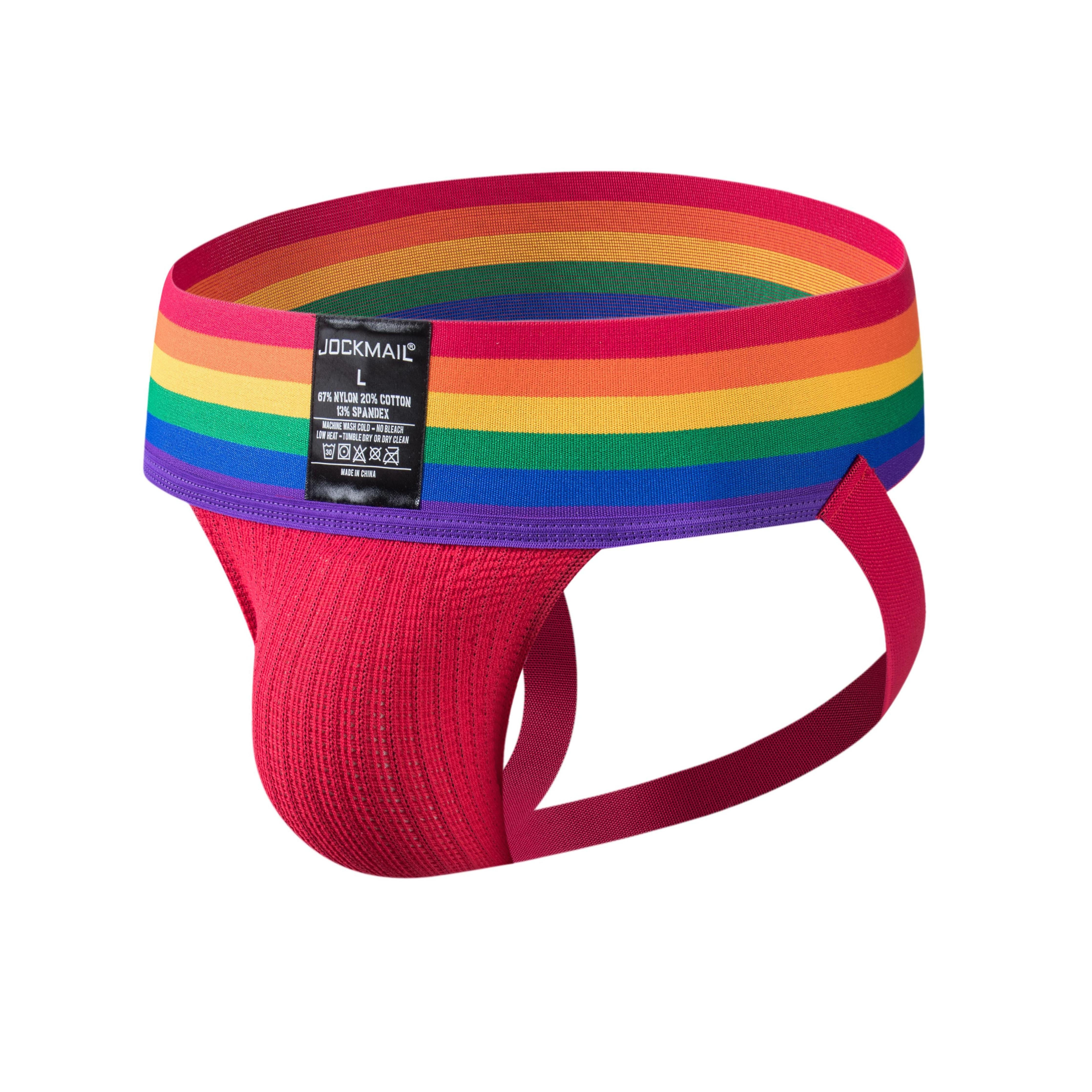 Men's JOCKMAIL JM235 - Old School Pride Jockstrap - JOCKMAIL