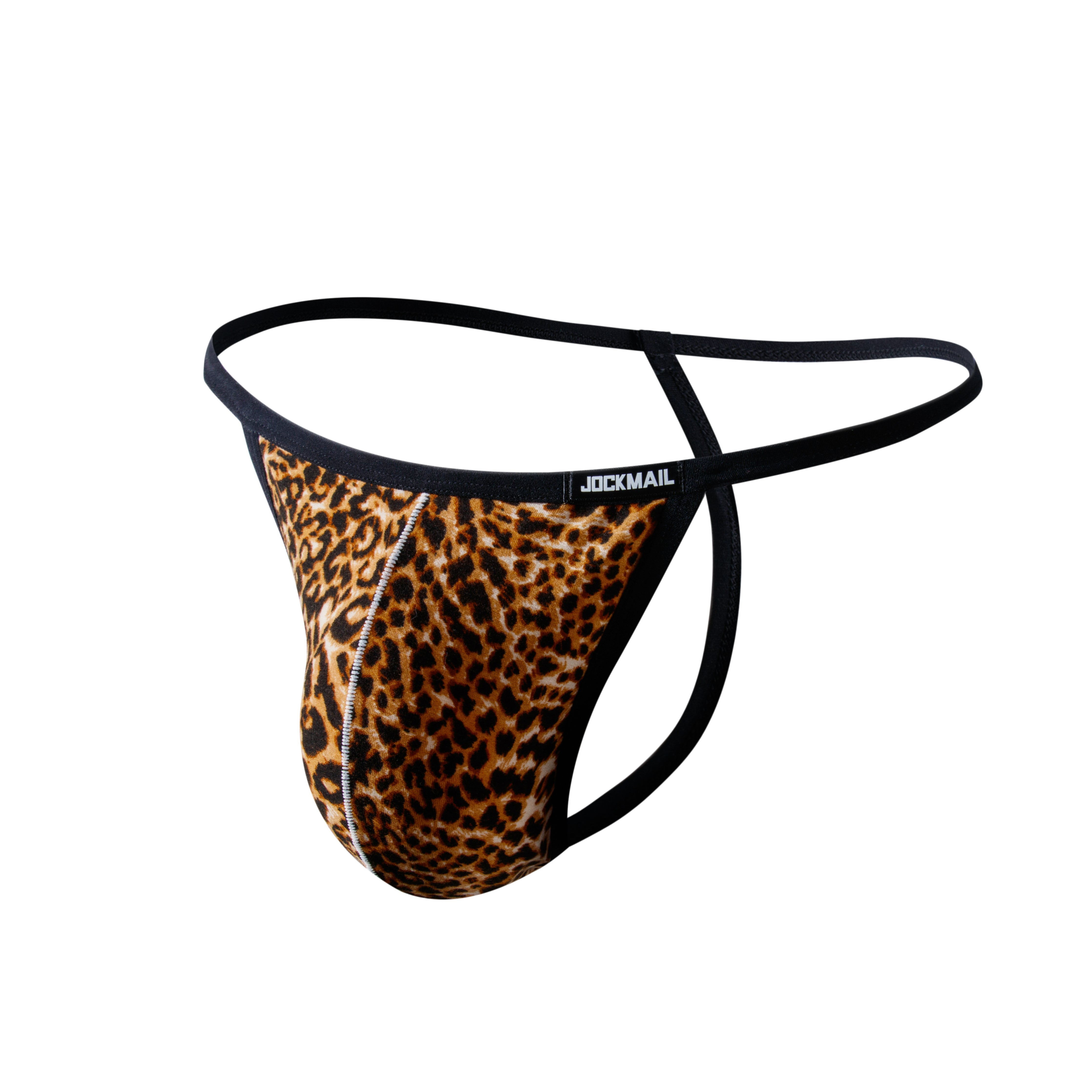 Men's JOCKMAIL JM241 - Leopard & Snake Thong - JOCKMAIL