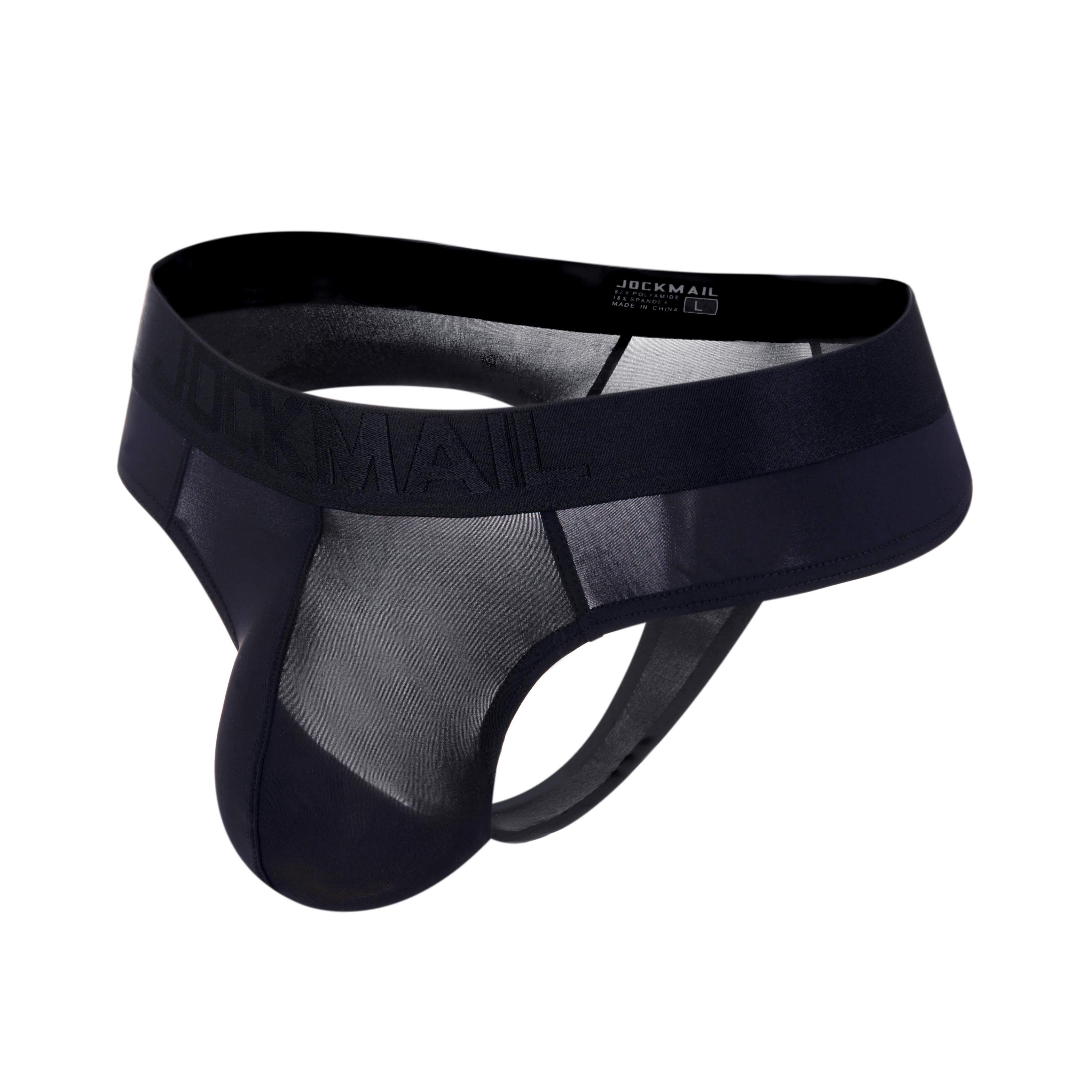 Men's JOCKMAIL JM291 - Monochrome G-String - JOCKMAIL