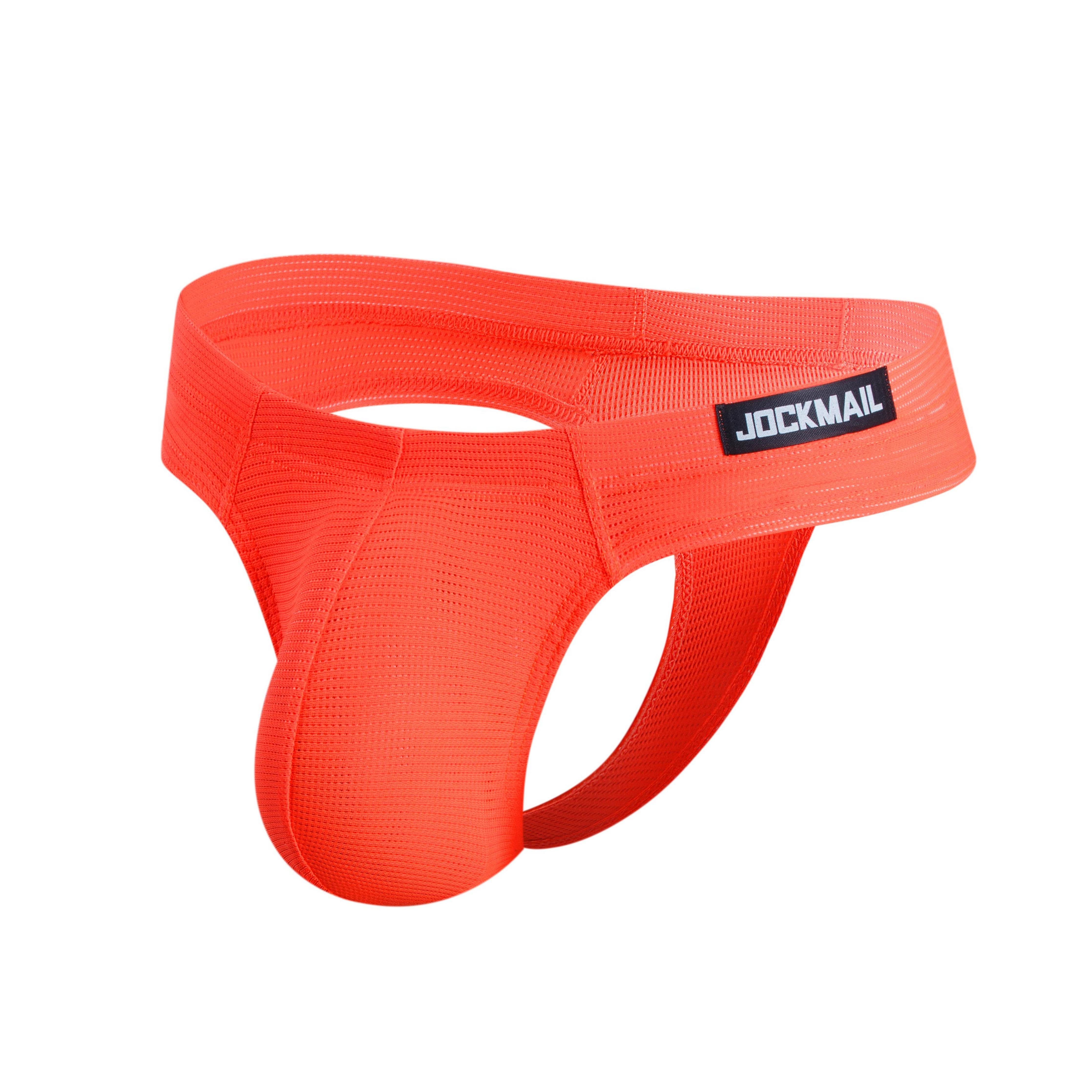 Men's Jockmail JM296 - Monochromatic Mesh Thong - JOCKMAIL