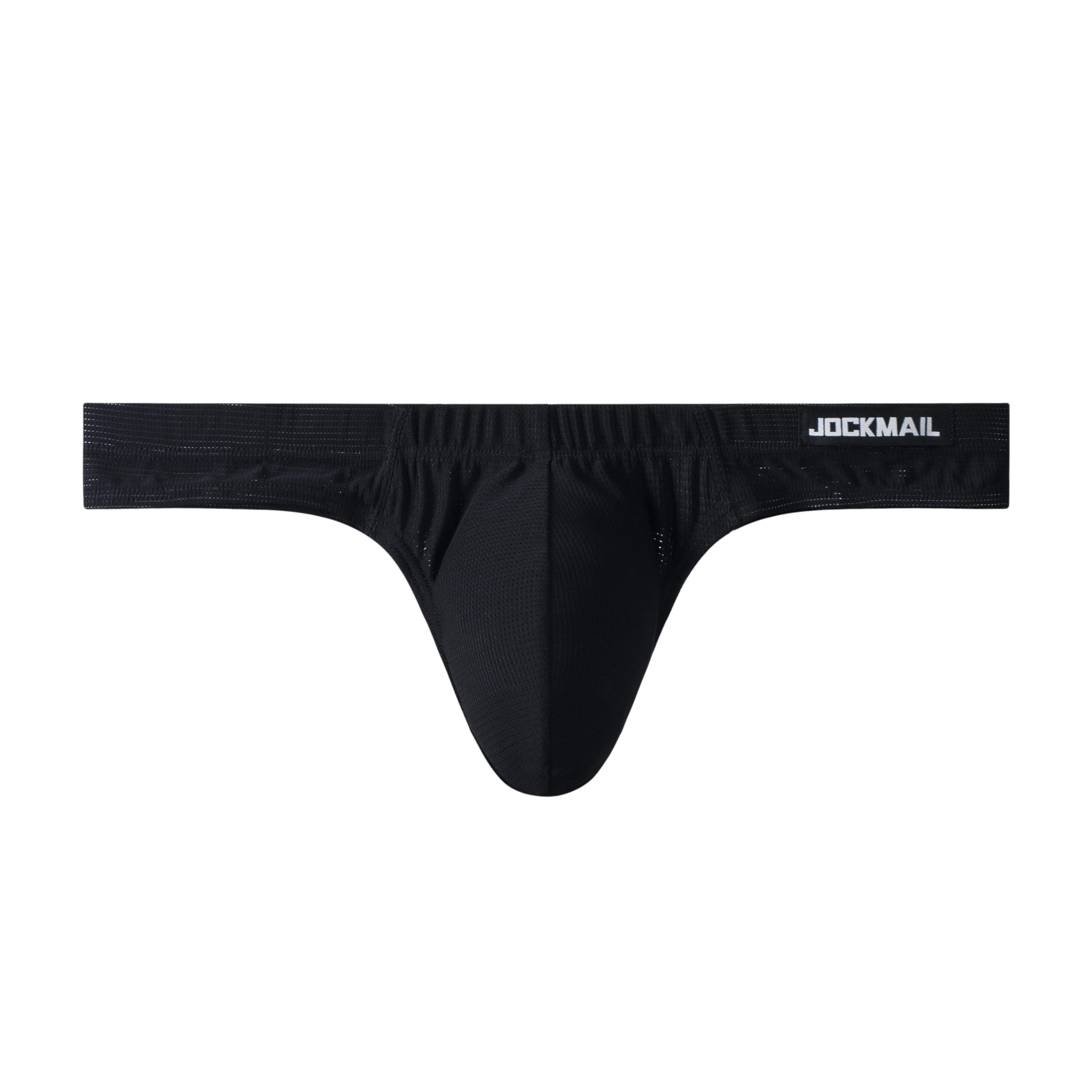 Men's Jockmail JM296 - Monochromatic Mesh Thong - JOCKMAIL