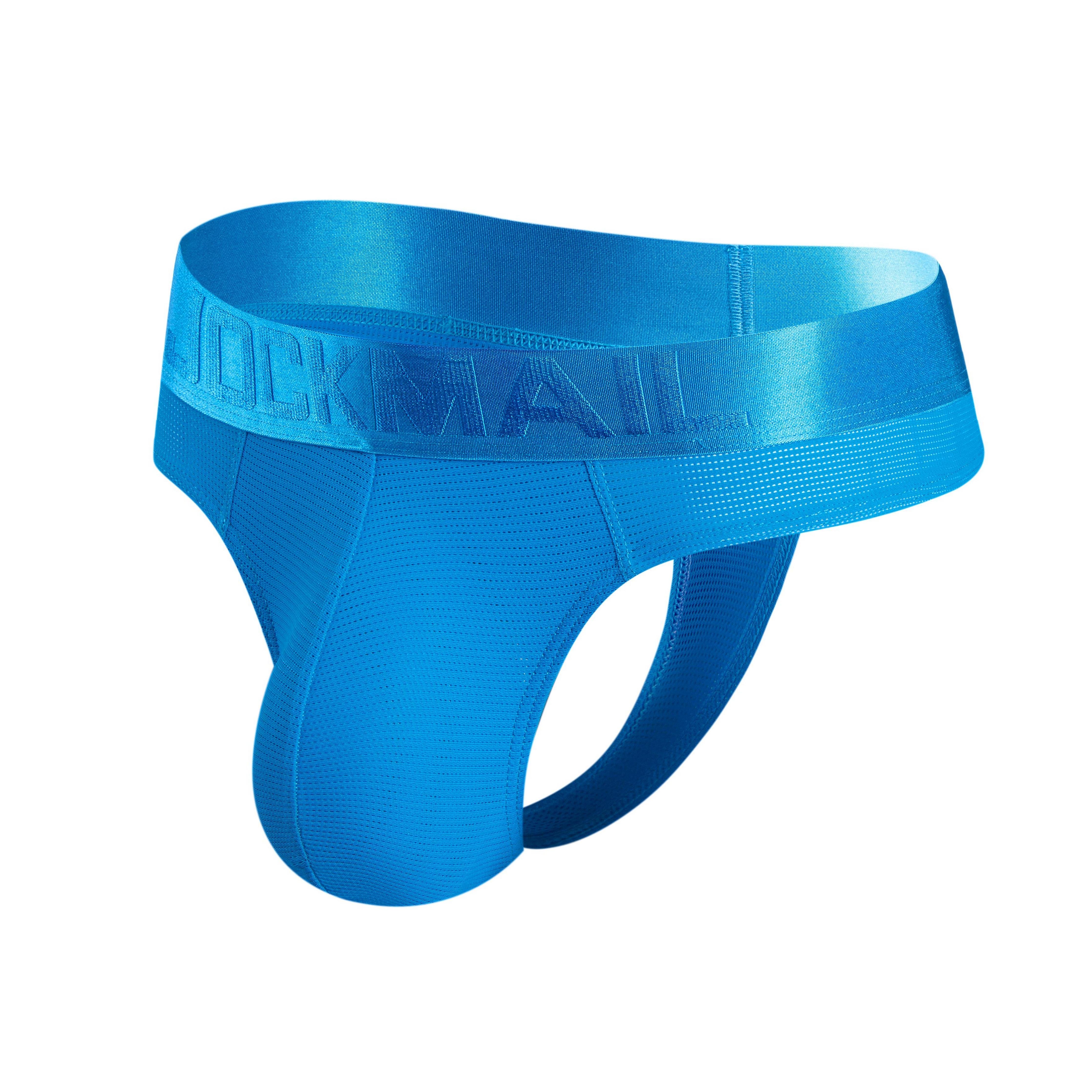 Men's Jockmail JM297 - Monochromatic Mesh Thong - JOCKMAIL