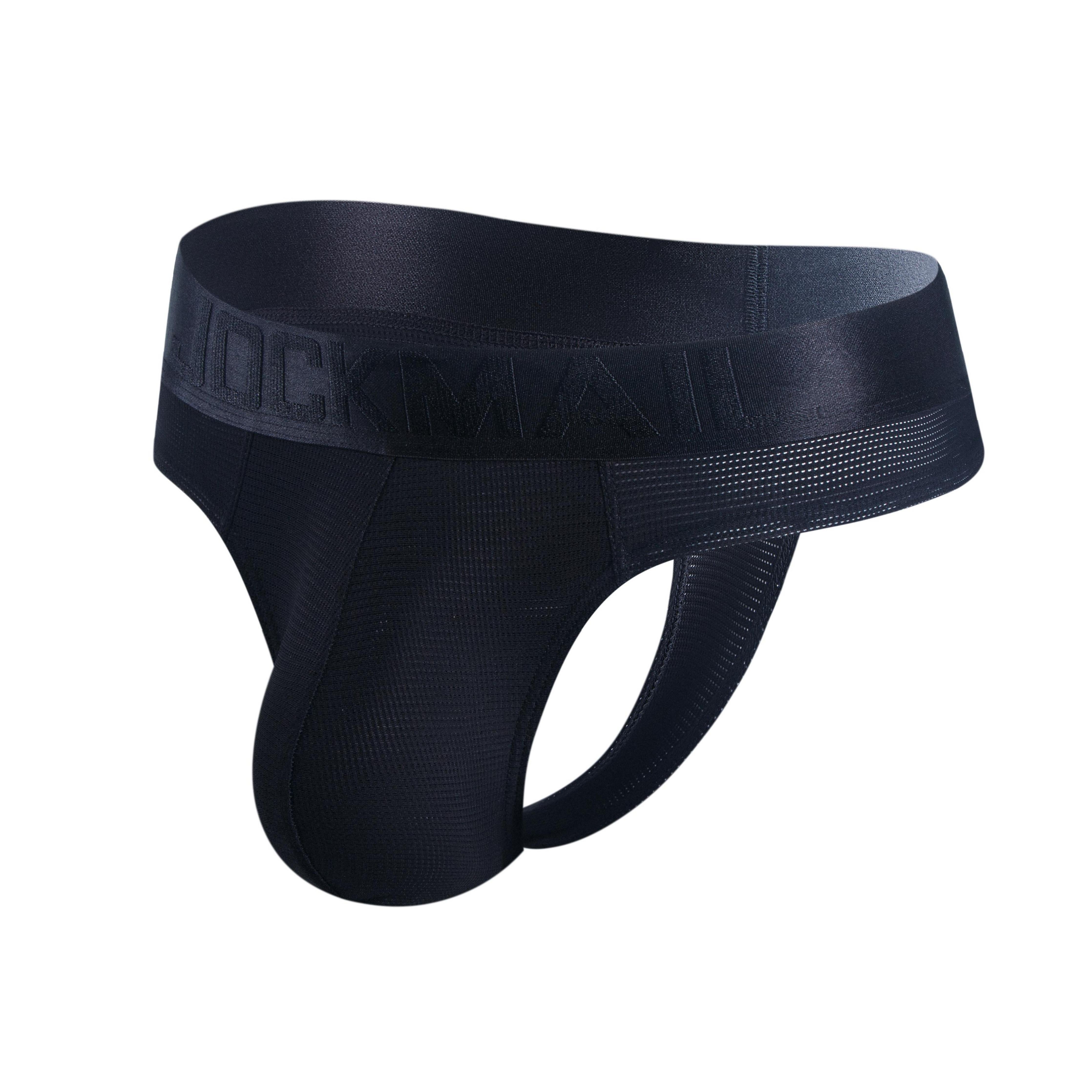 Men's Jockmail JM297 - Monochromatic Mesh Thong - JOCKMAIL