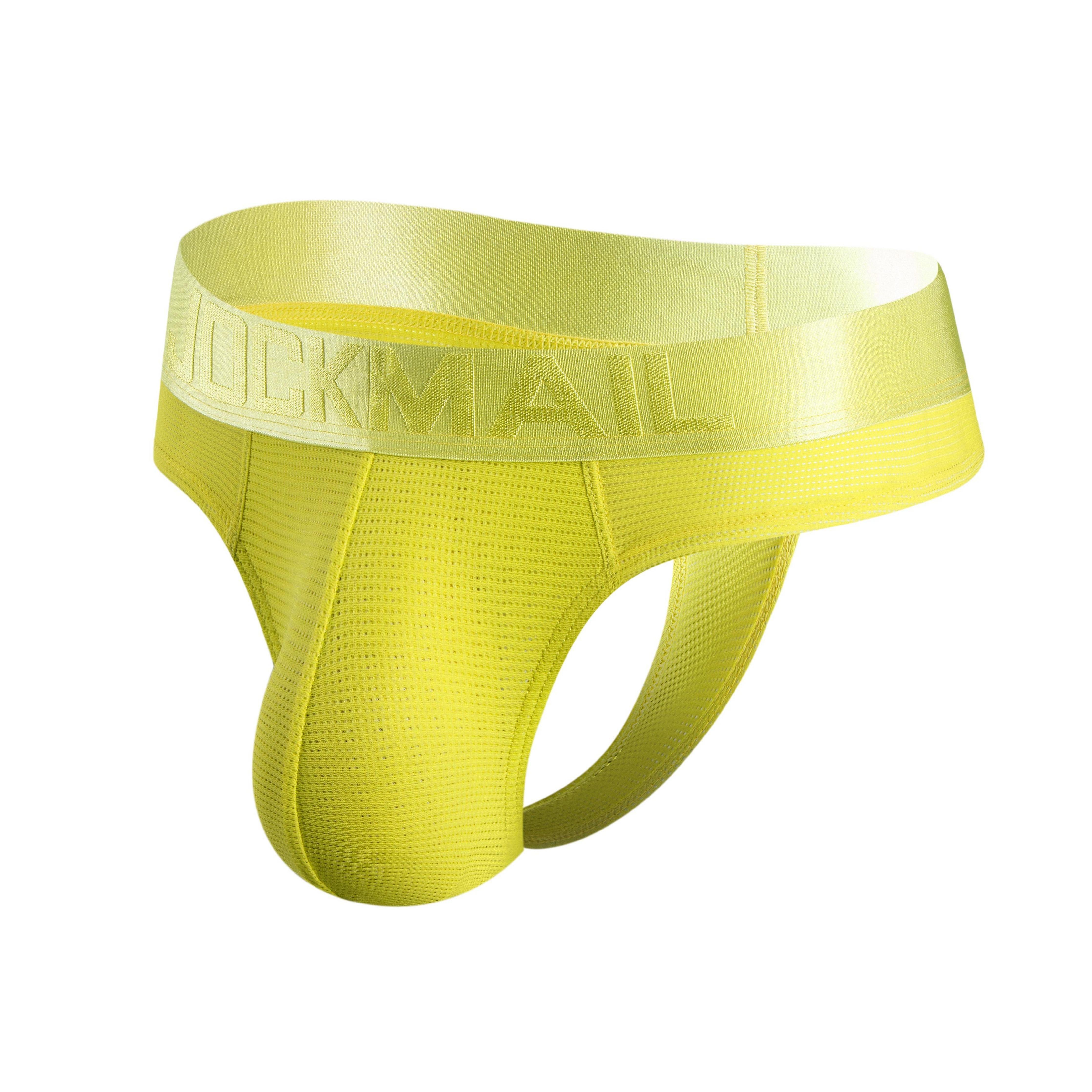 Men's Jockmail JM297 - Monochromatic Mesh Thong - JOCKMAIL