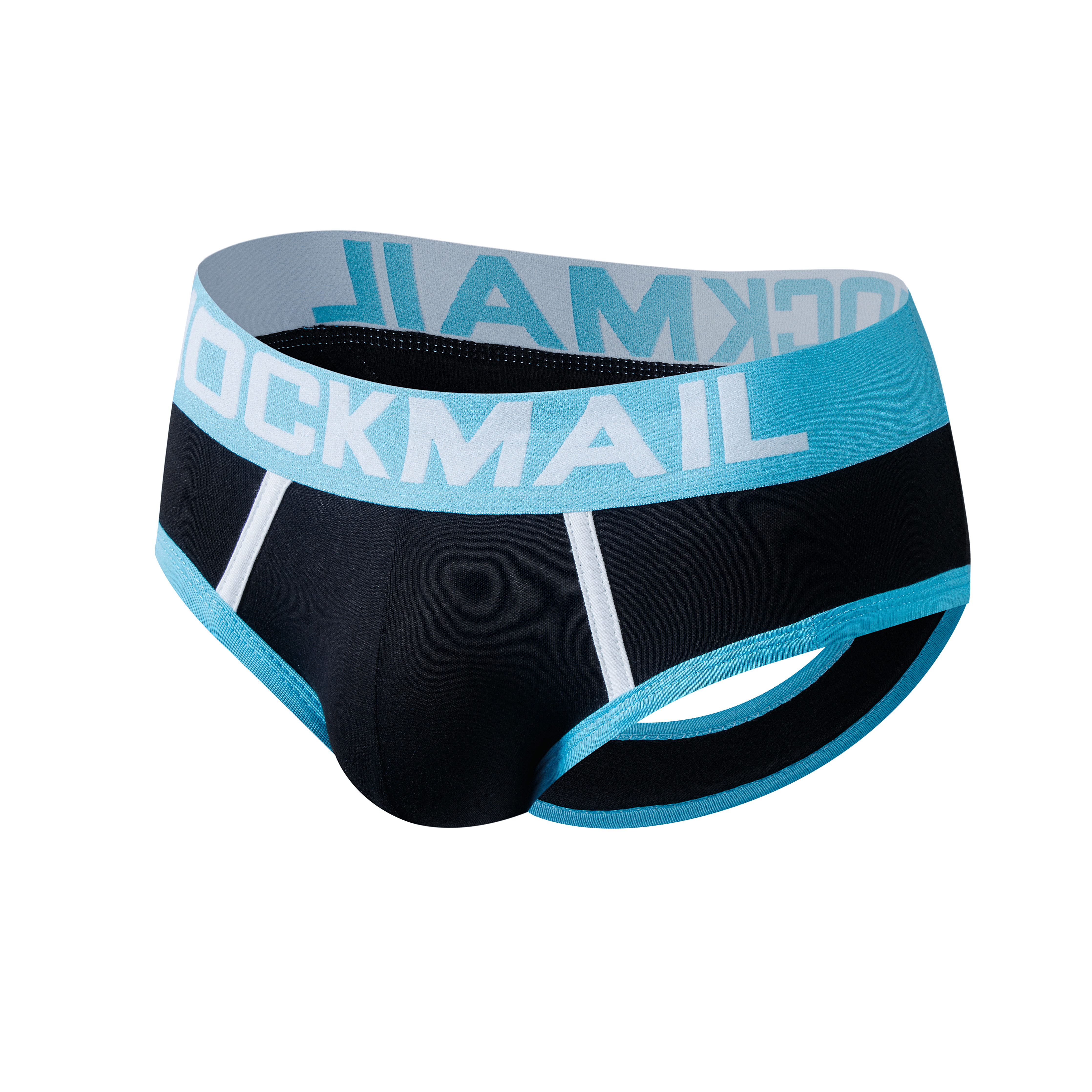 Men's JOCKMAIL JM312 - Backless Two-Tone Brief - JOCKMAIL