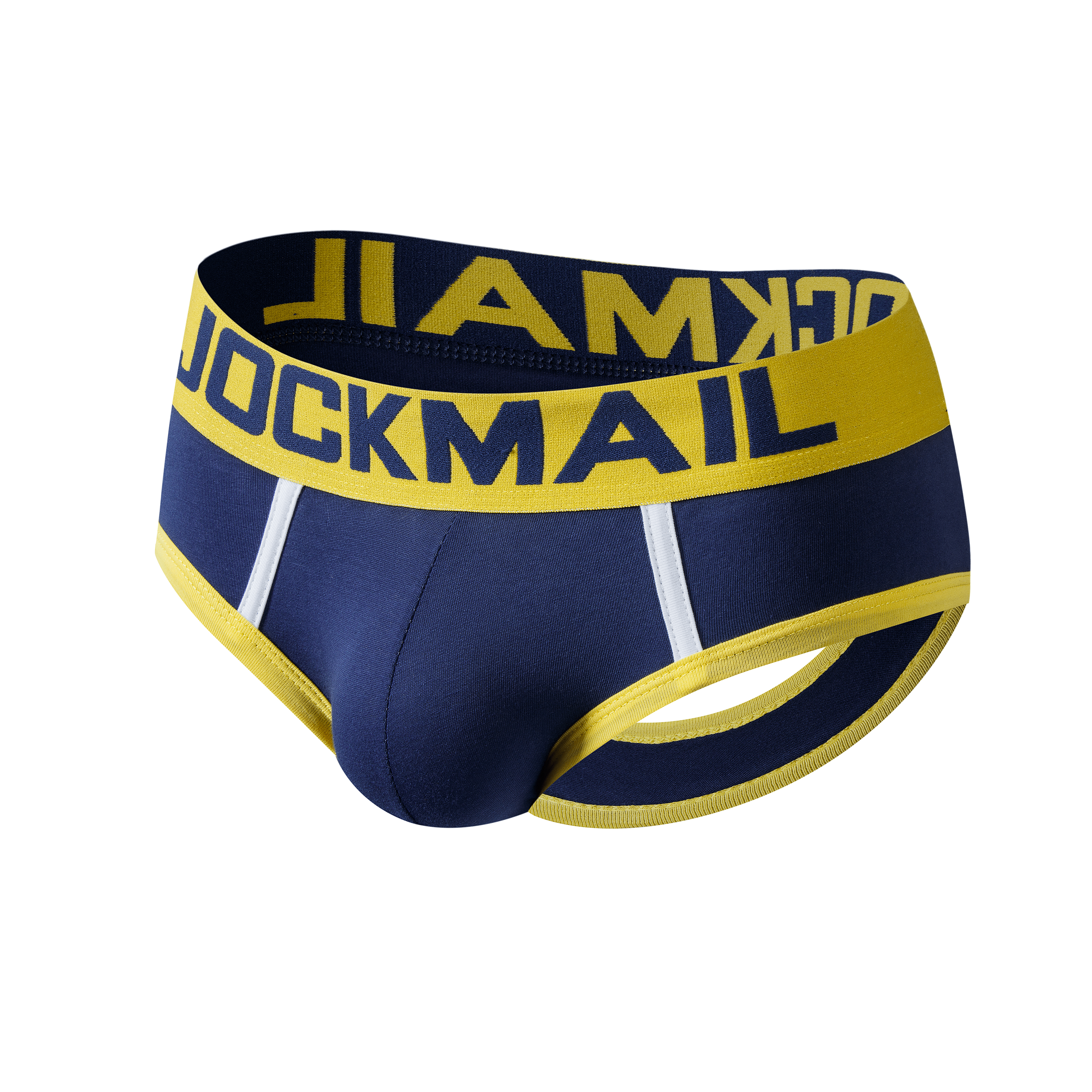 Men's JOCKMAIL JM312 - Backless Two-Tone Brief - JOCKMAIL