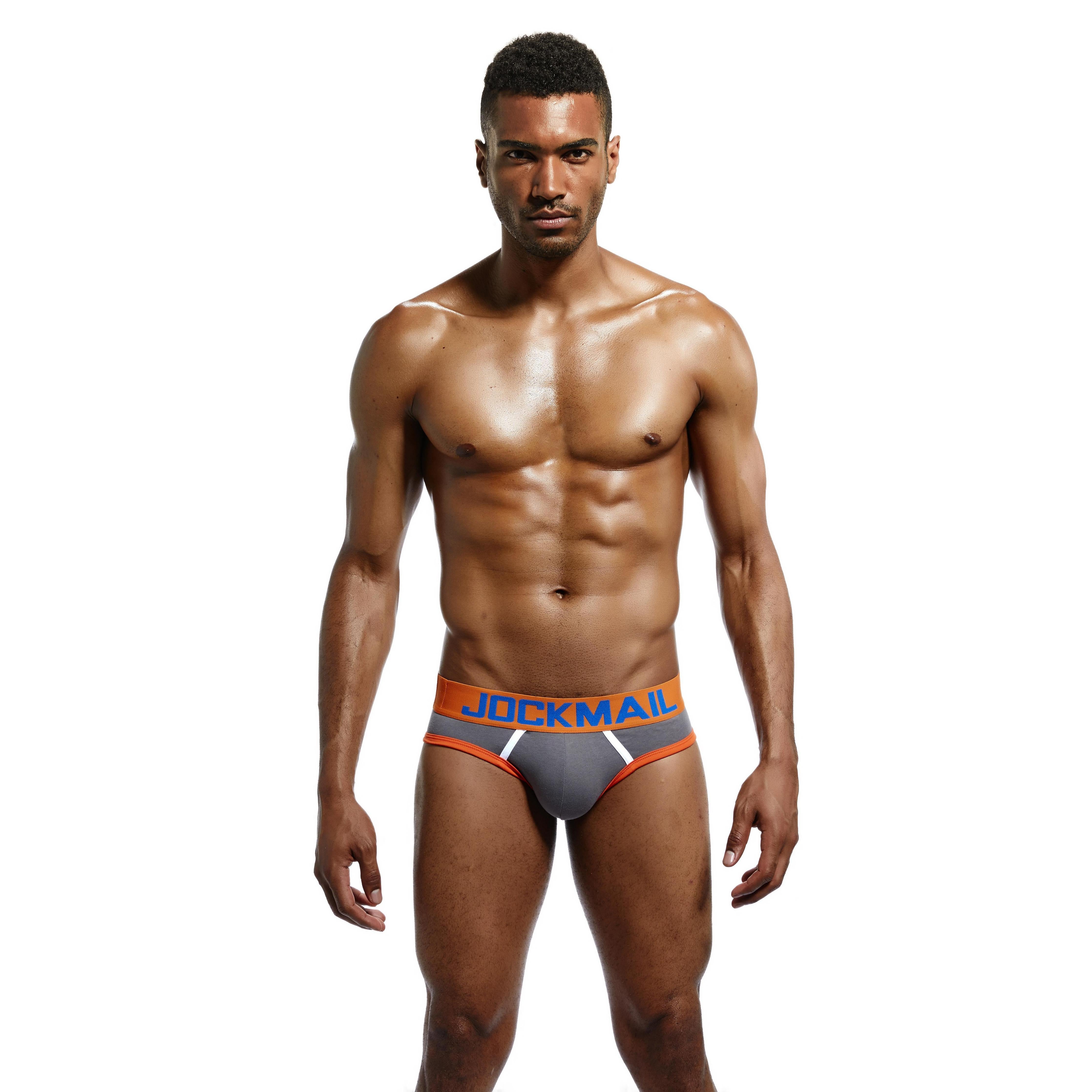 Men's JOCKMAIL JM312 - Backless Two-Tone Brief - JOCKMAIL