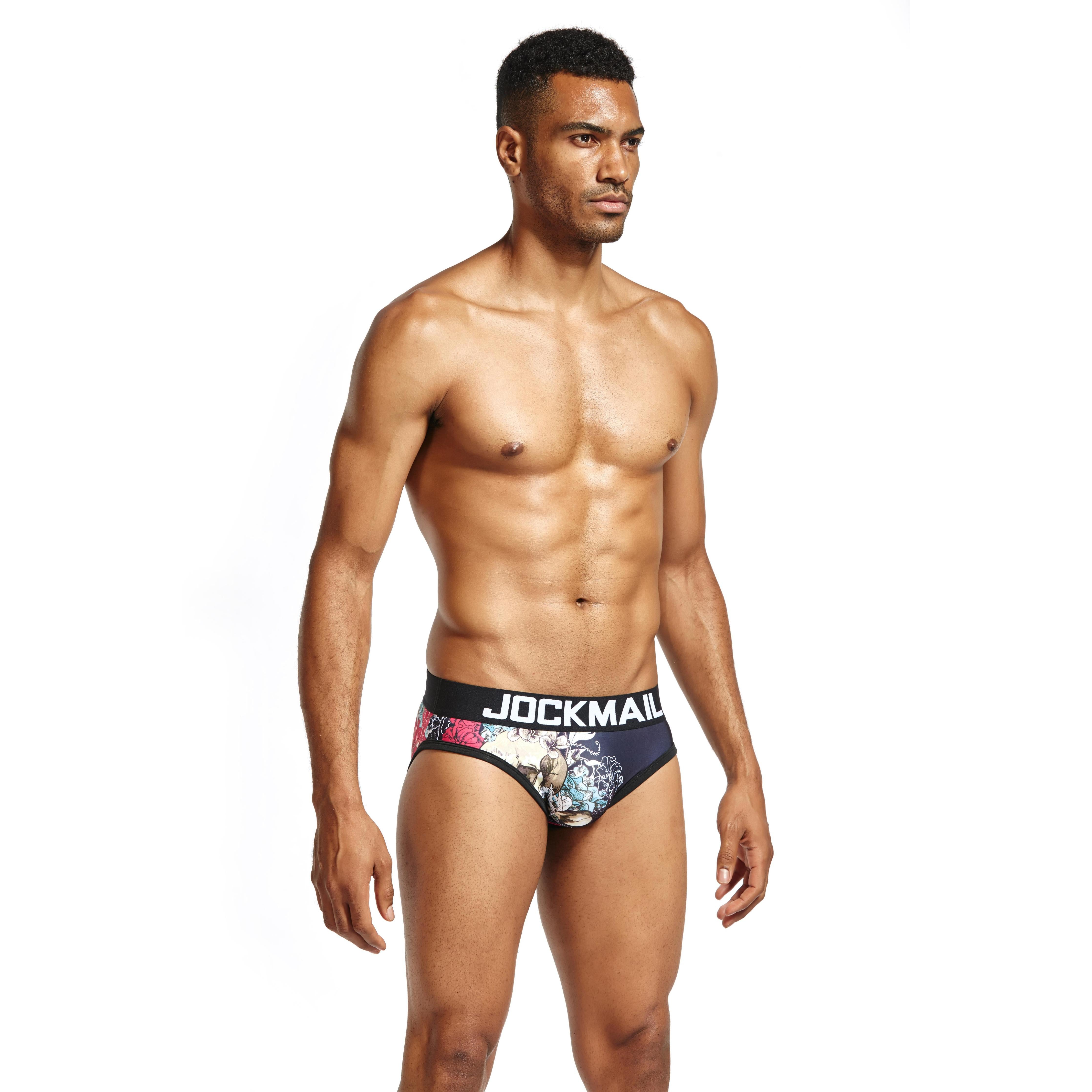 Men's JOCKMAIL JM324 - FLOWER BRIEF - JOCKMAIL