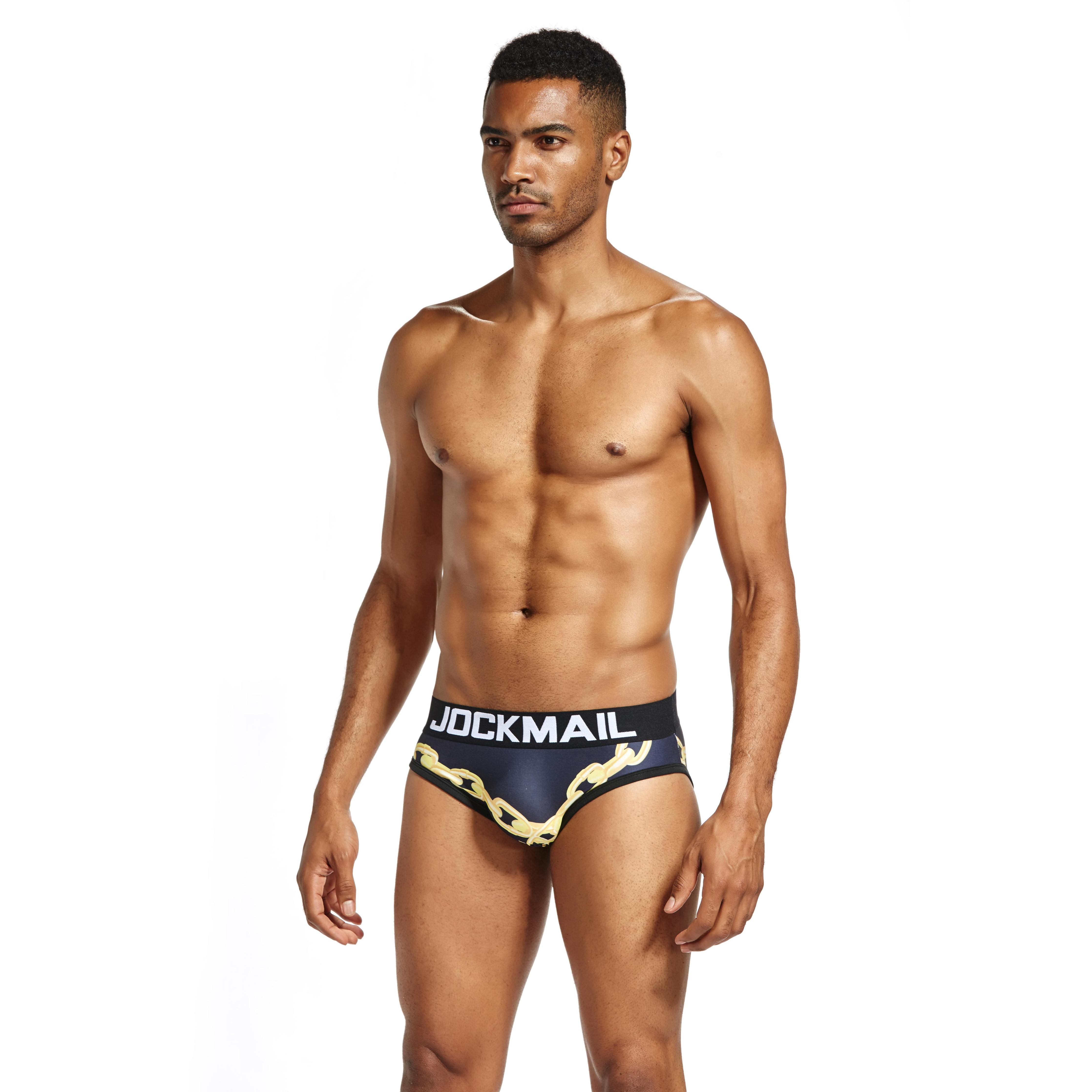 Men's JOCKMAIL JM328 Brief - Black - JOCKMAIL