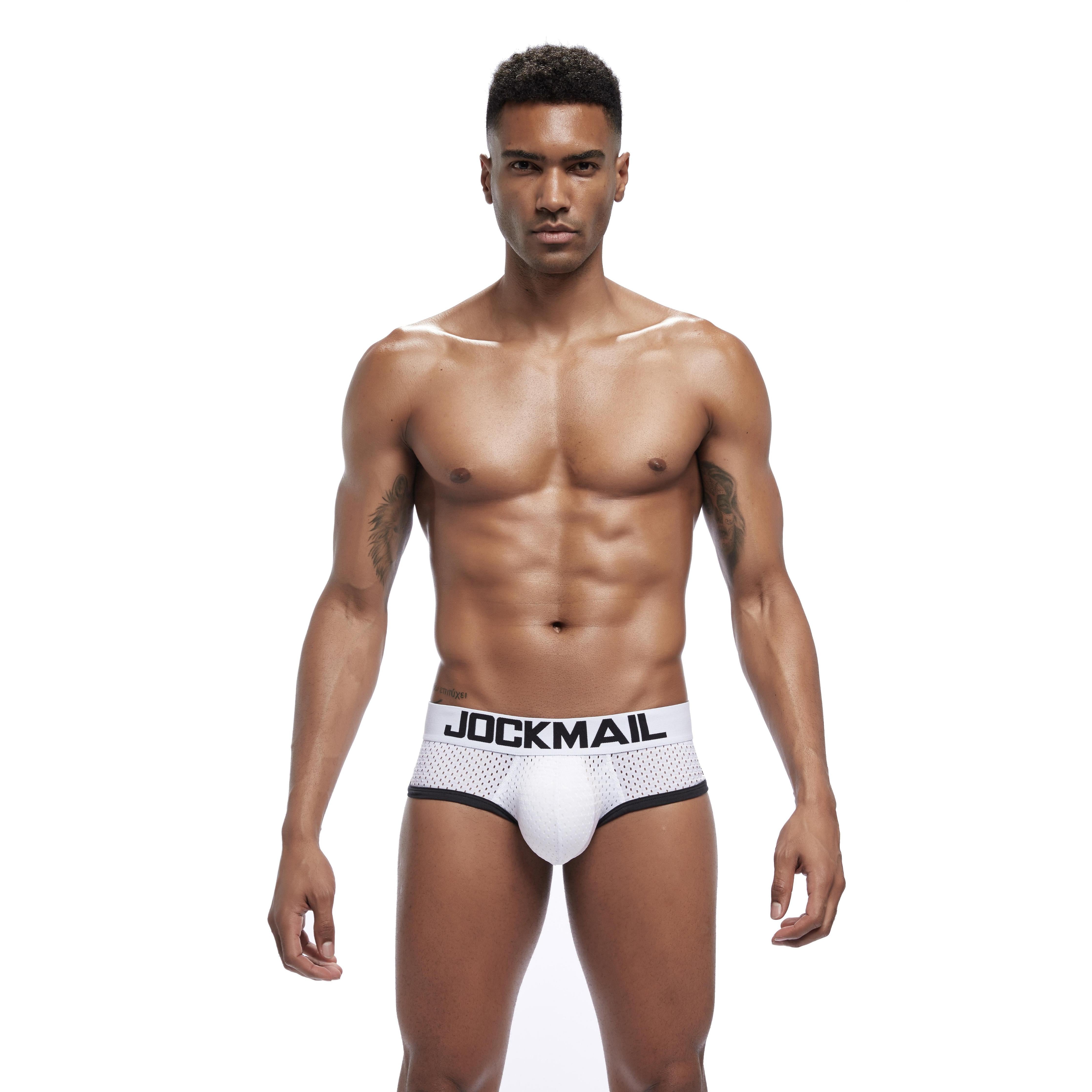 Men's JOCKMAIL JM346 Brief - Black - Navy - White - JOCKMAIL