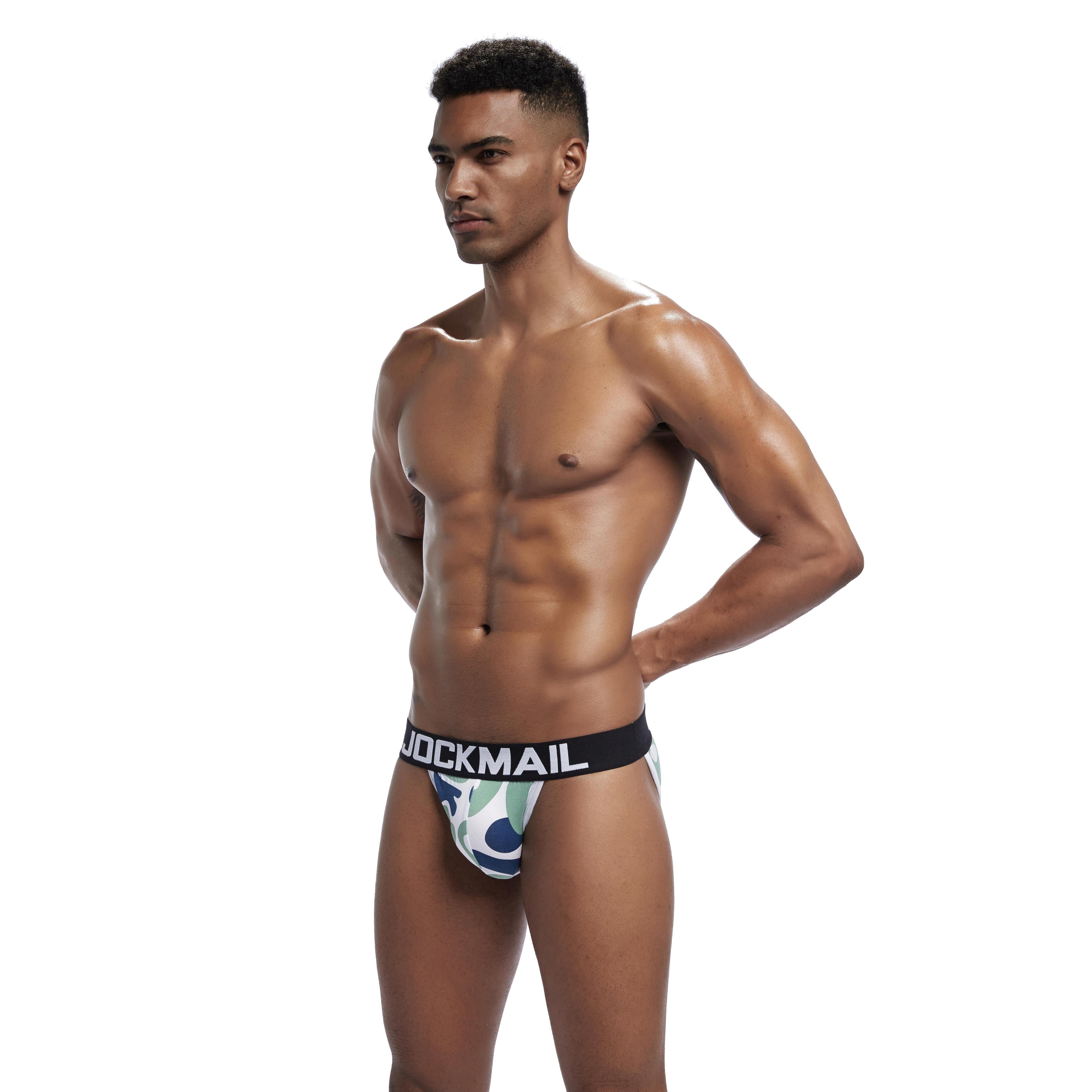 Men's JOCKMAIL JM348 Brief - Blue - Green - Grey - JOCKMAIL